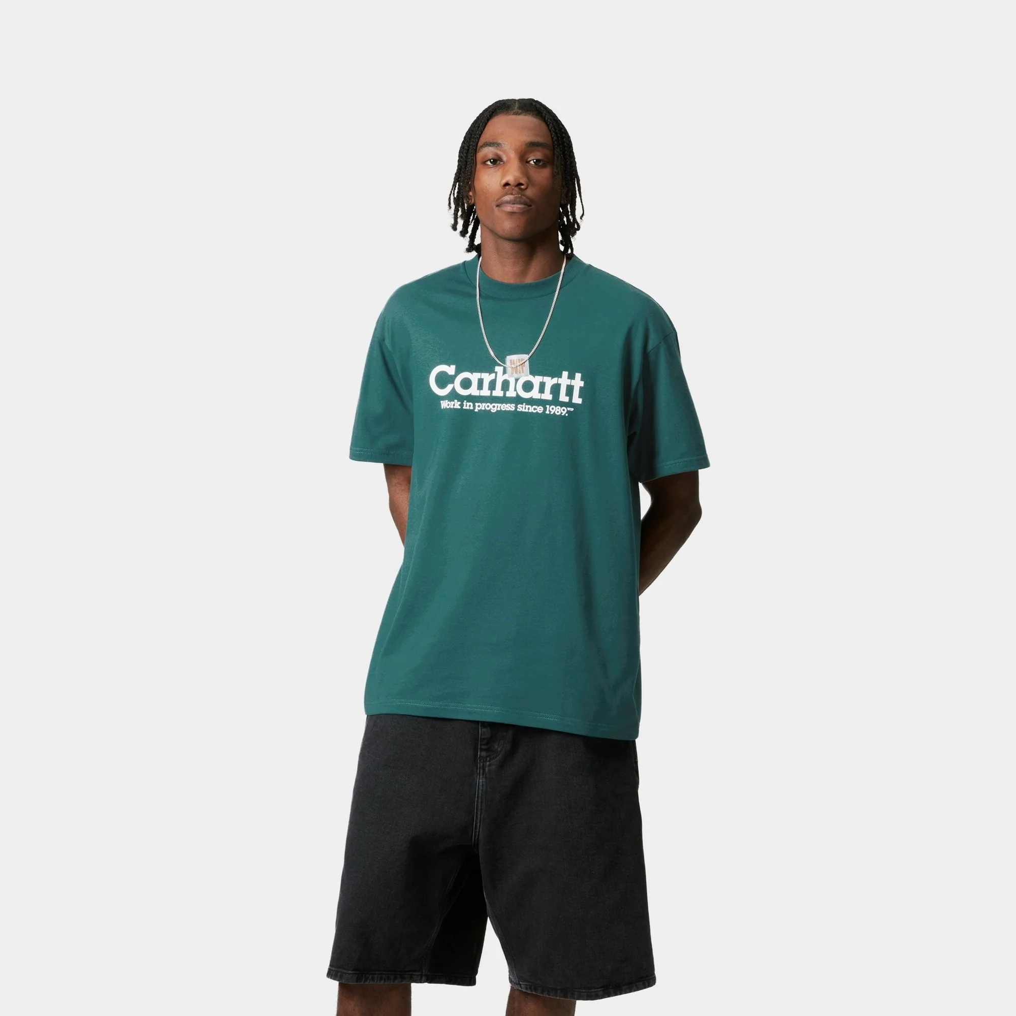 Label Script T-Shirt | Malachite