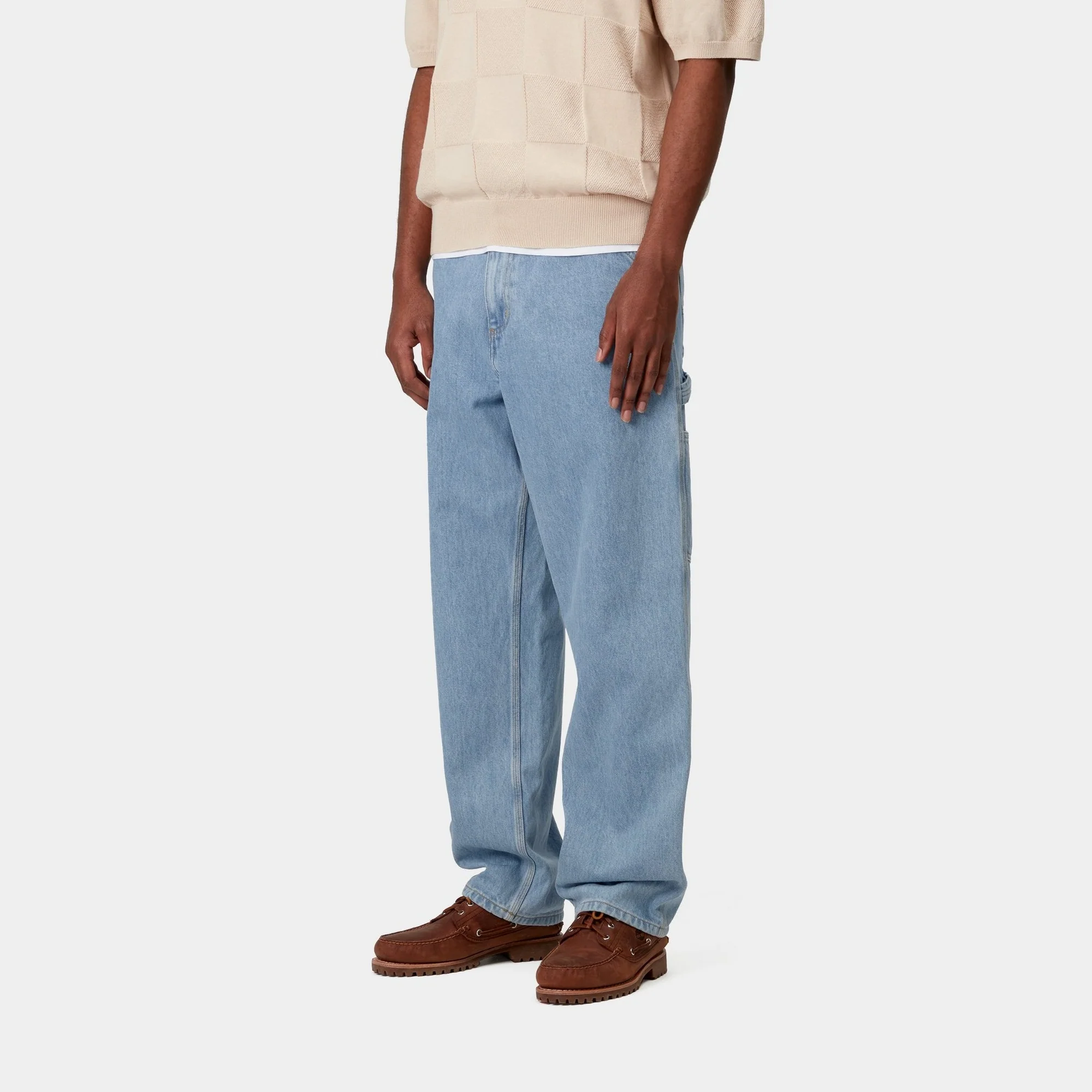 Single Knee Pant - Denim | Blue (stone bleached)