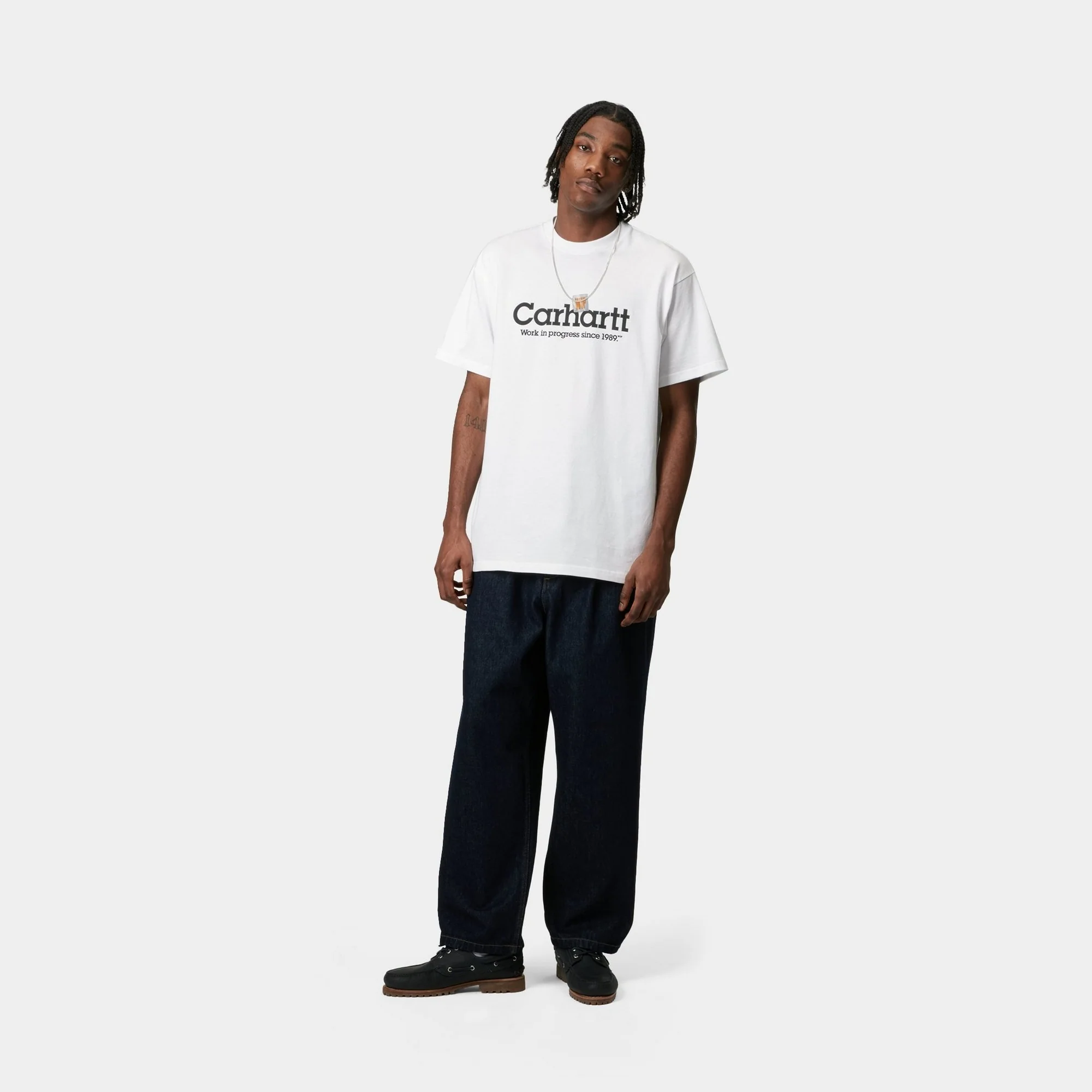 Label Script T-Shirt | White