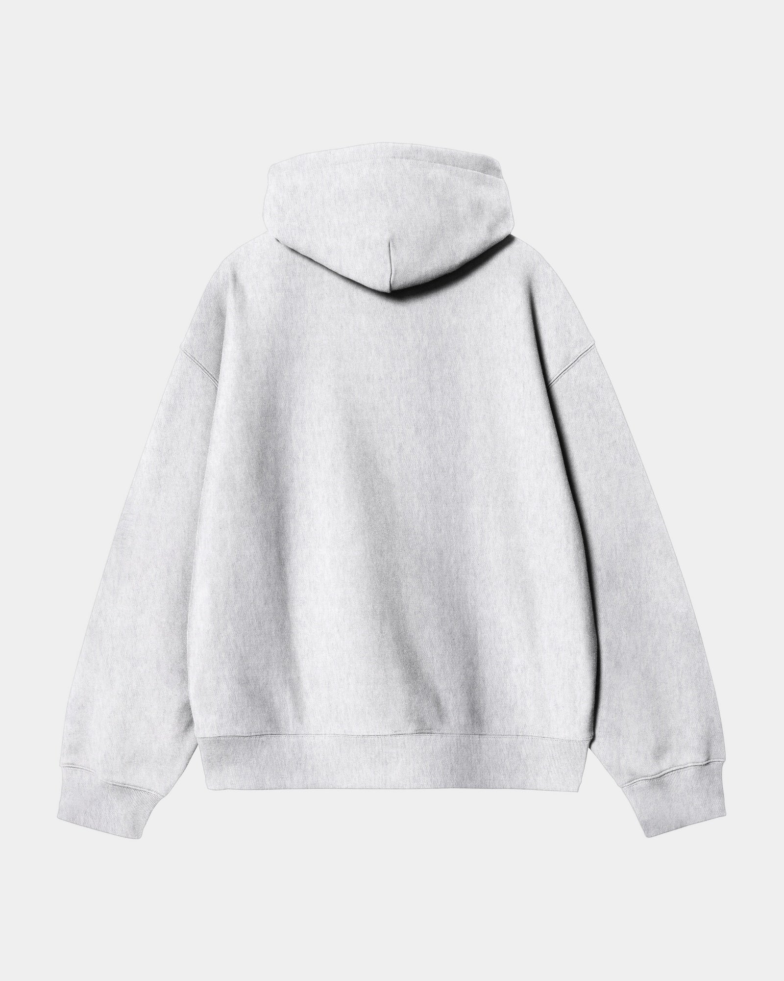 Hooded Label Script Sweatshirt | Ash Heather
