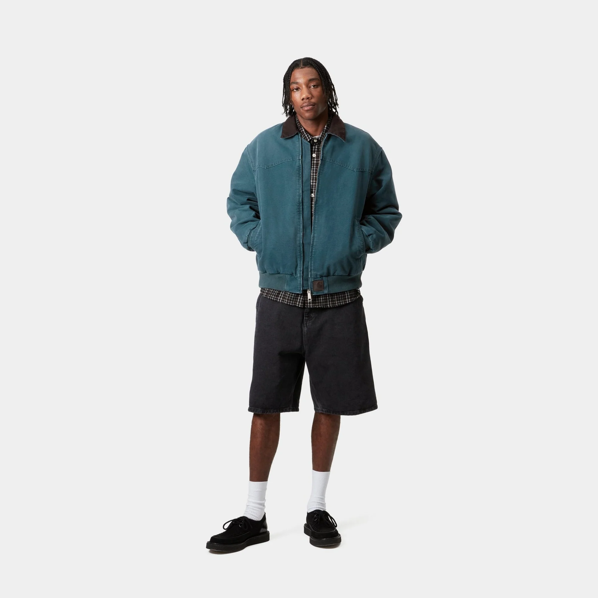 OG Santa Fe Jacket (Winter) | Deep Lagoon / Black (stone canvas)