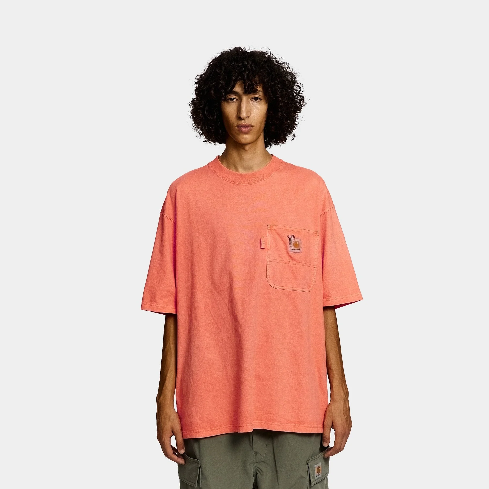 Carhartt WIP x INVINCIBLE Pigment Dyed T-Shirt | Shrimp