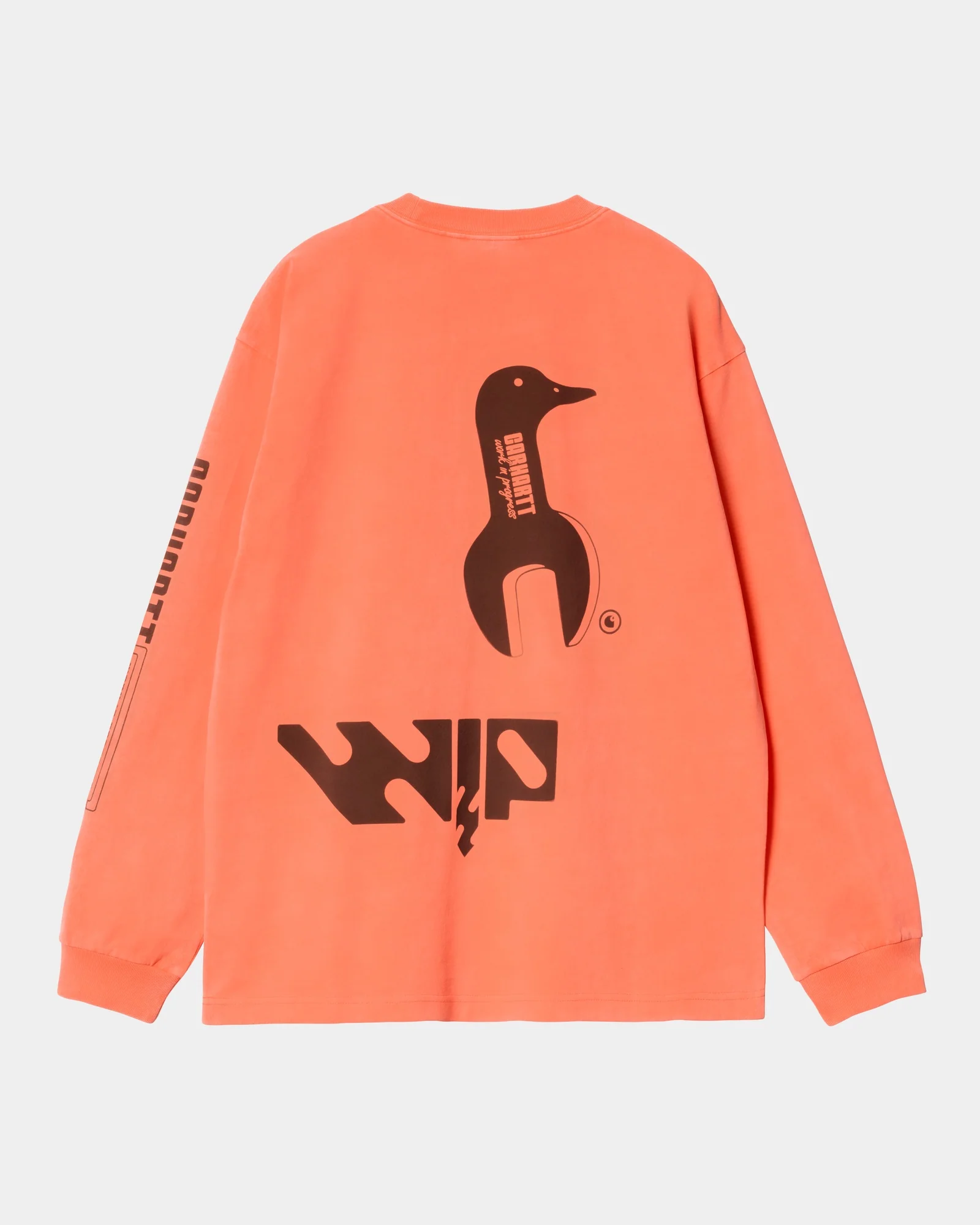 Long Sleeve Industry T-Shirt | Lumo Orange / Black