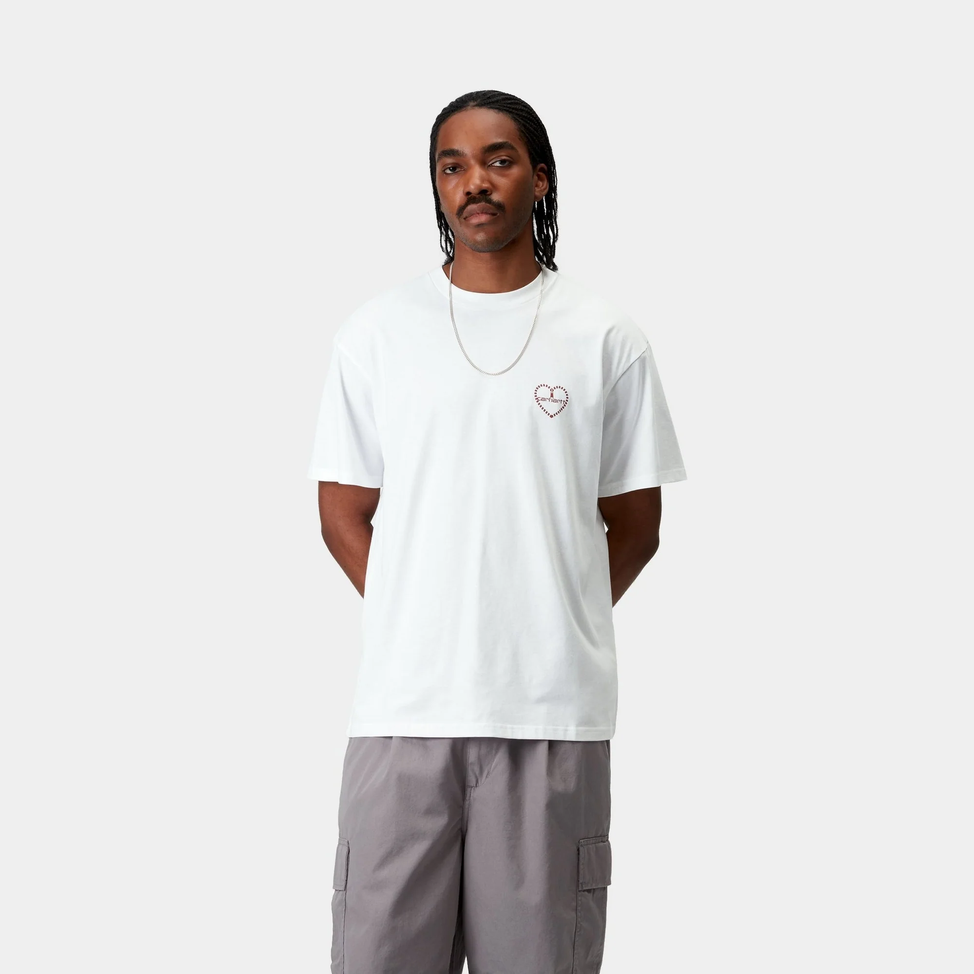 Furoshiki T-Shirt | White / Red