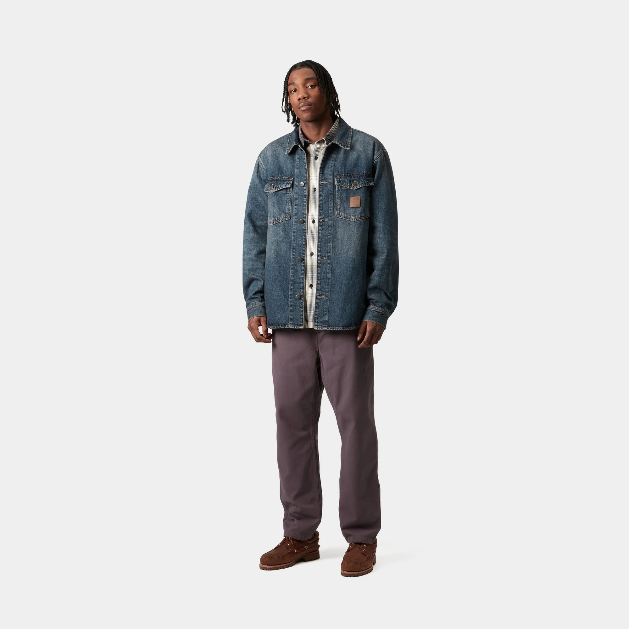 Lincoln Shirt Jacket | Blue (worn used wash)