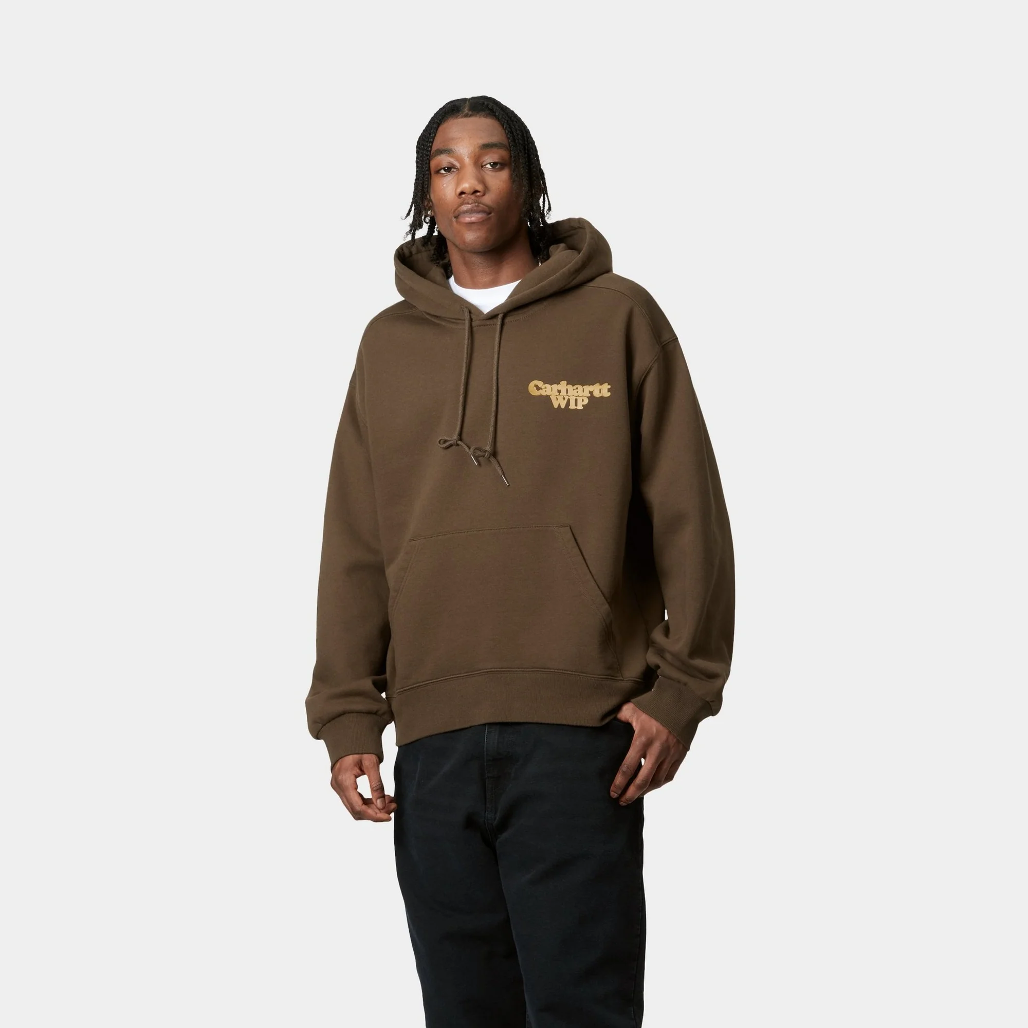 Hooded Charm Link Sweatshirt | Liberica / Gold (stone washed)