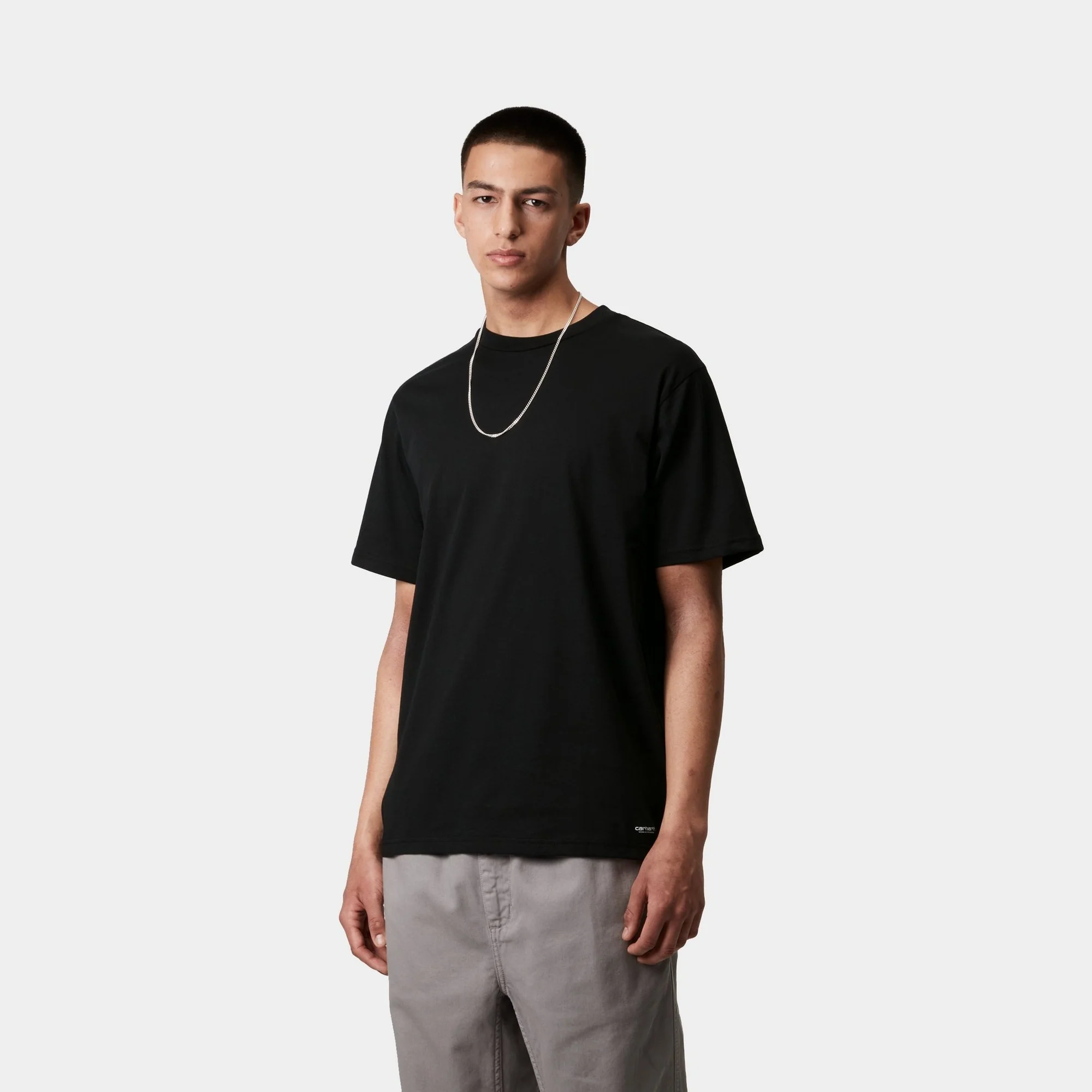 Standard Crew Neck T-Shirt (2 Pack) | Black + Black