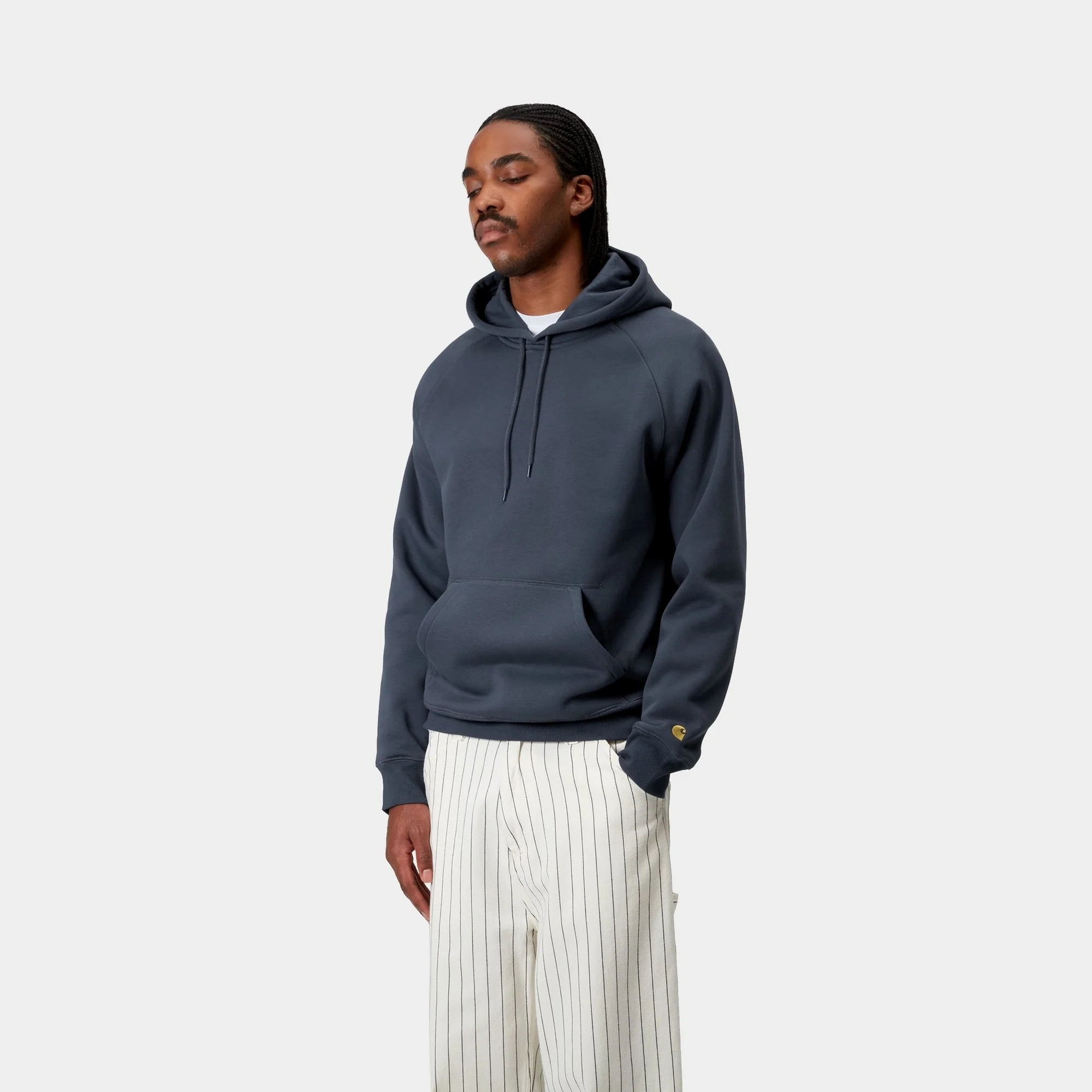 Hooded Chase Sweatshirt | Dusky Blue