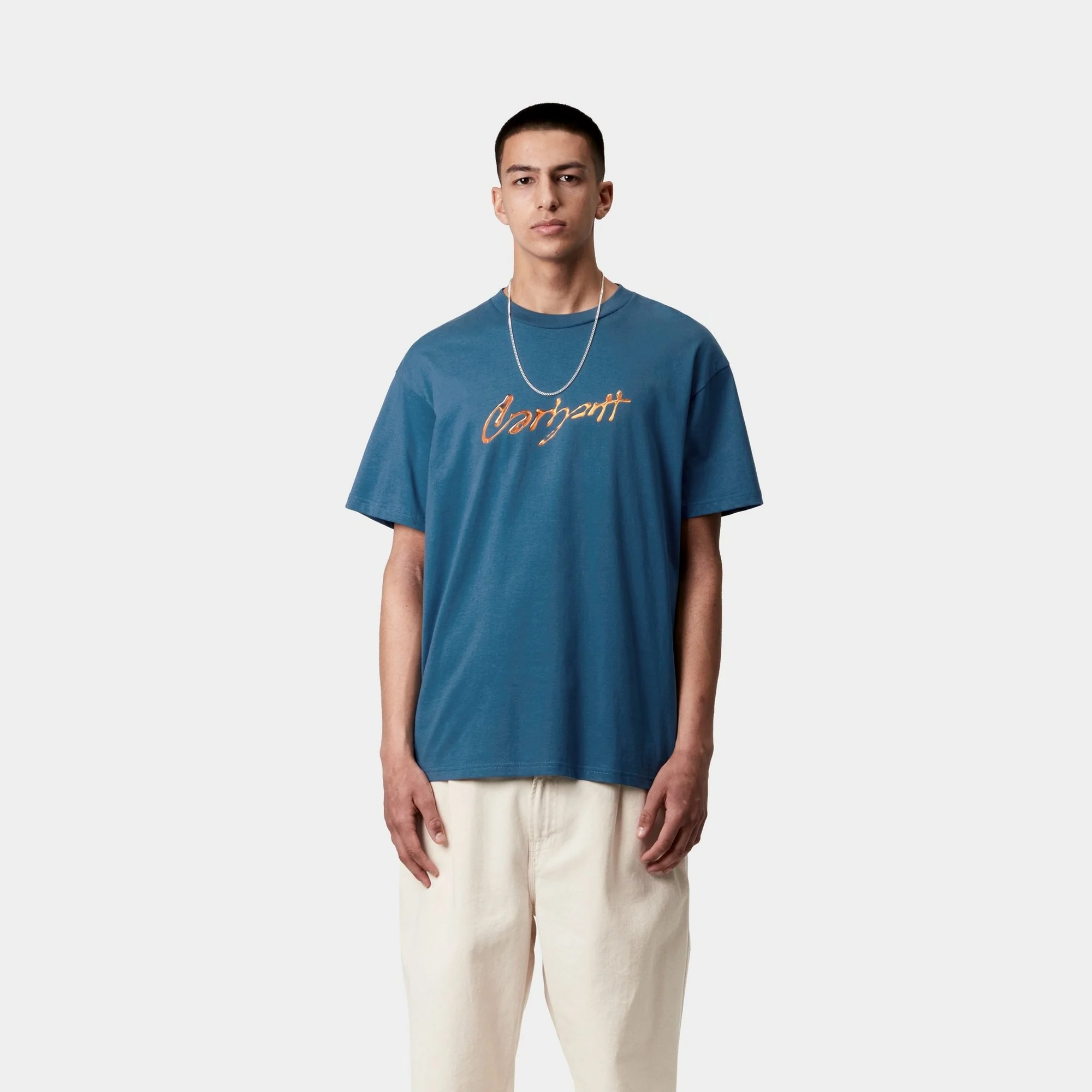Drip Script T-Shirt | Sodalite