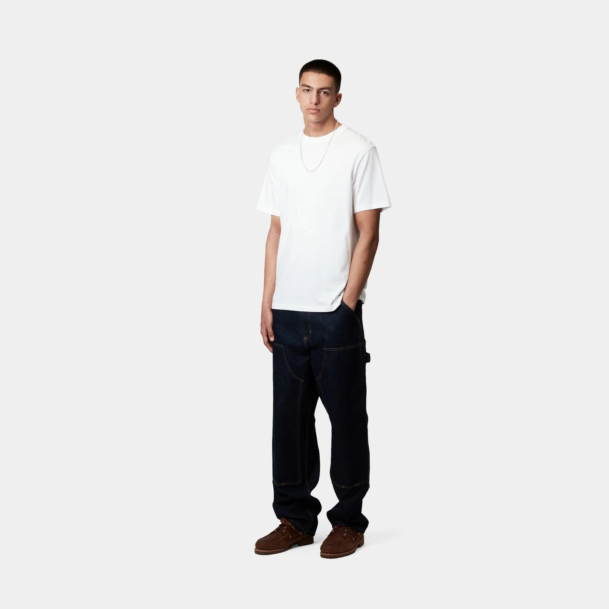 Standard Crew Neck T-Shirt (2 Pack) | White + White