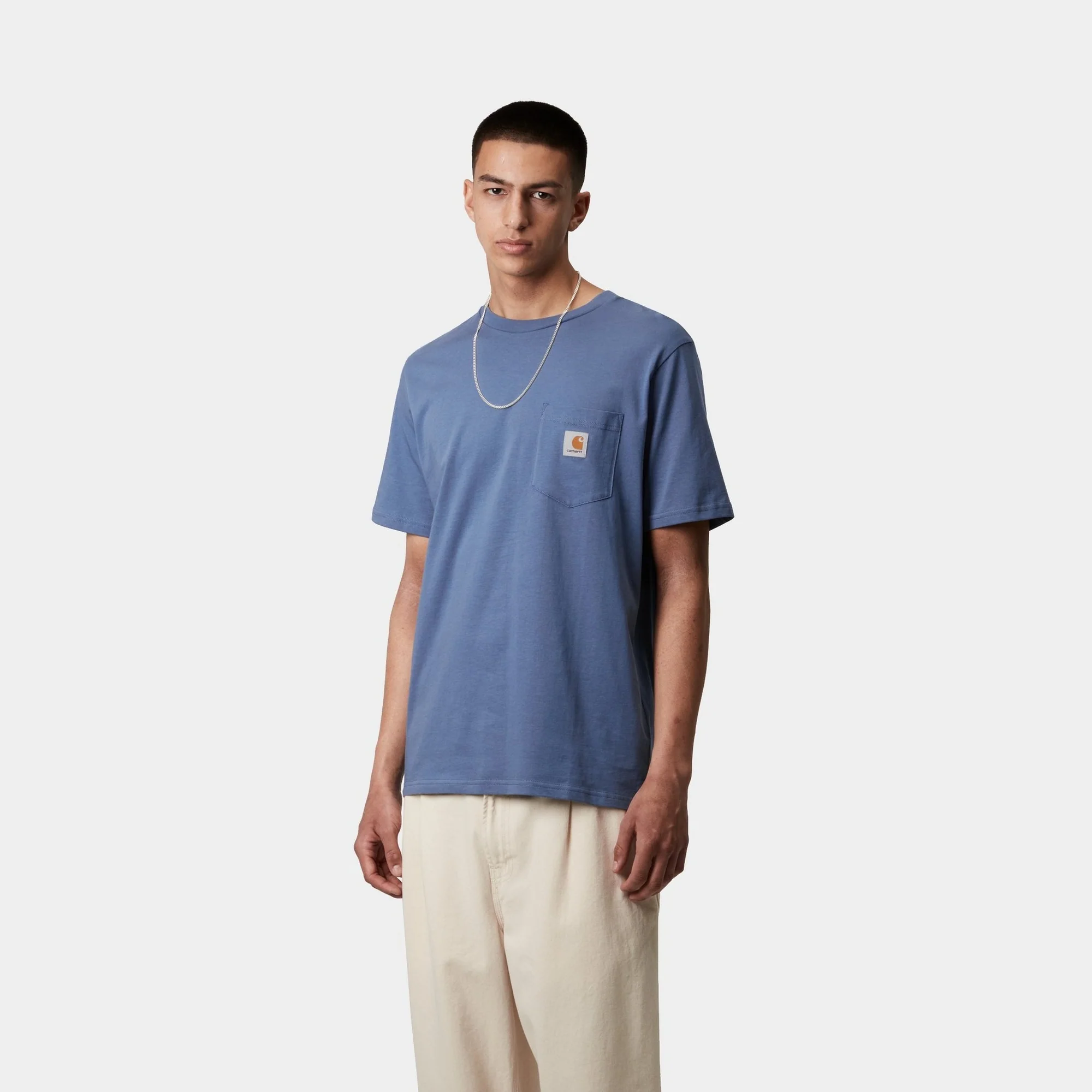 Pocket T-Shirt | Blue Iris