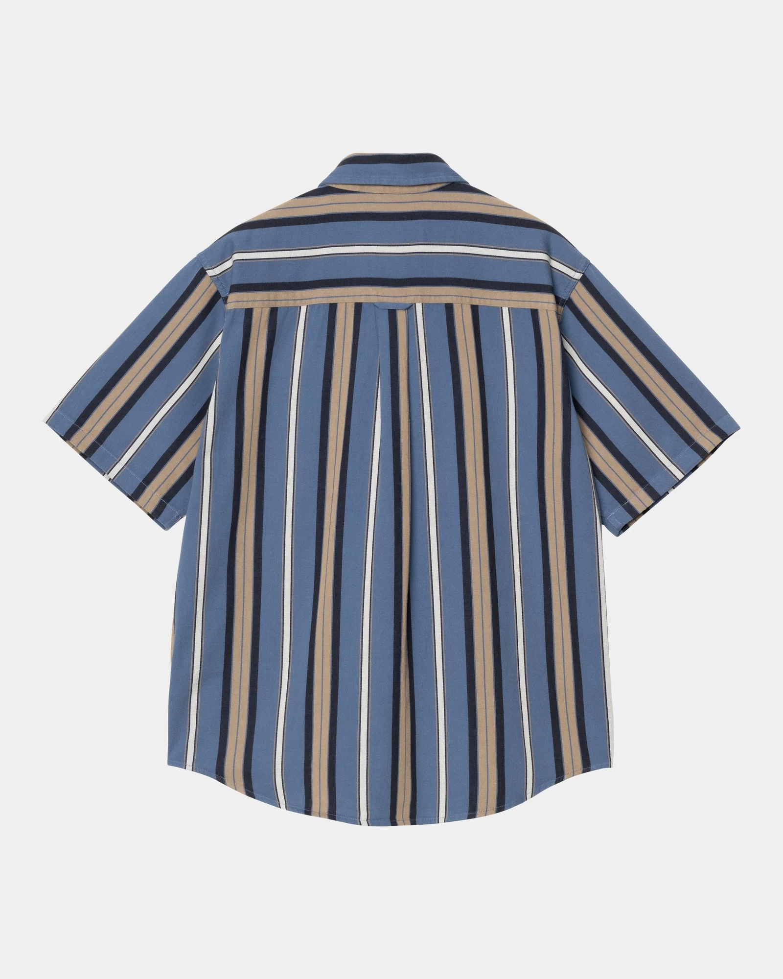Jarrell Stripe Shirt | Blue Iris / Wax