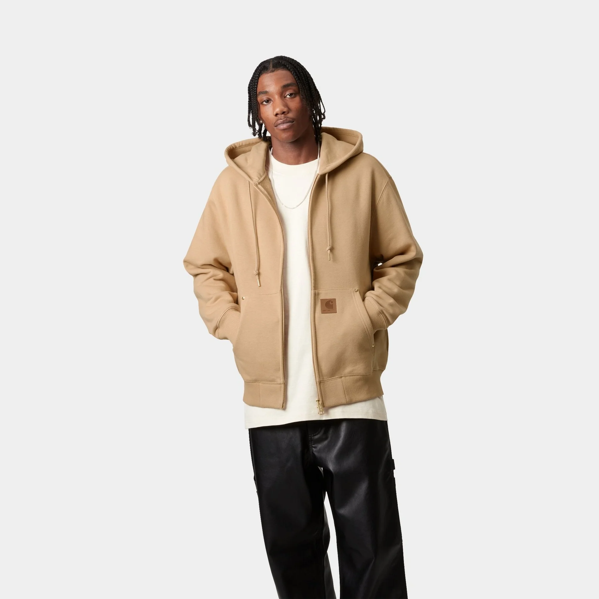 Hooded Eldon Sweatshirt Jacket | Dusty Hamilton Brown