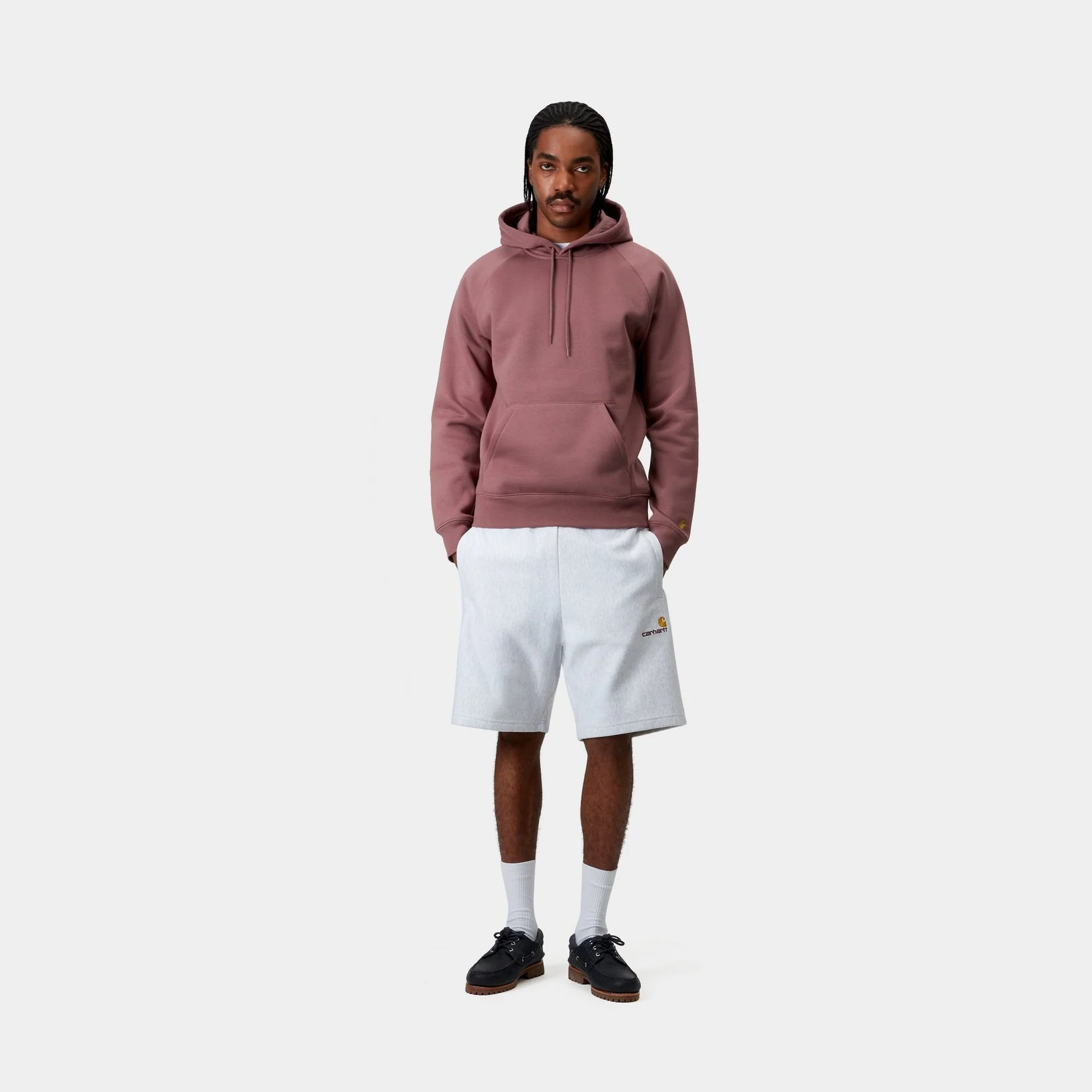 Hooded Chase Sweatshirt | Dusky Pink