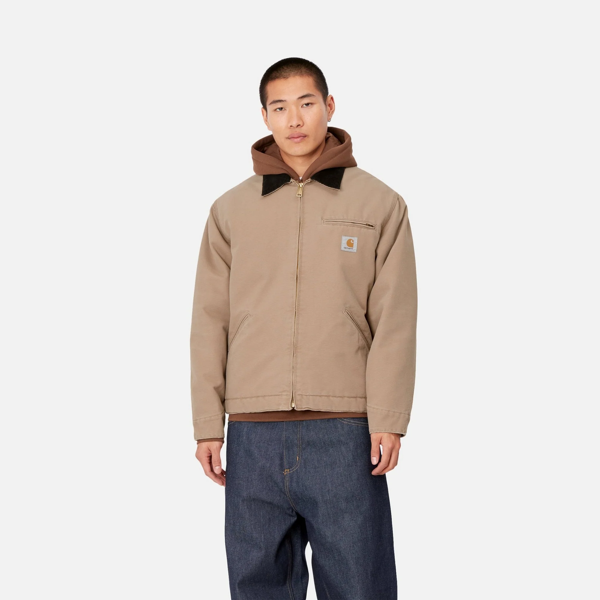 OG Detroit Jacket (Winter) | Peanut / Black (aged canvas)