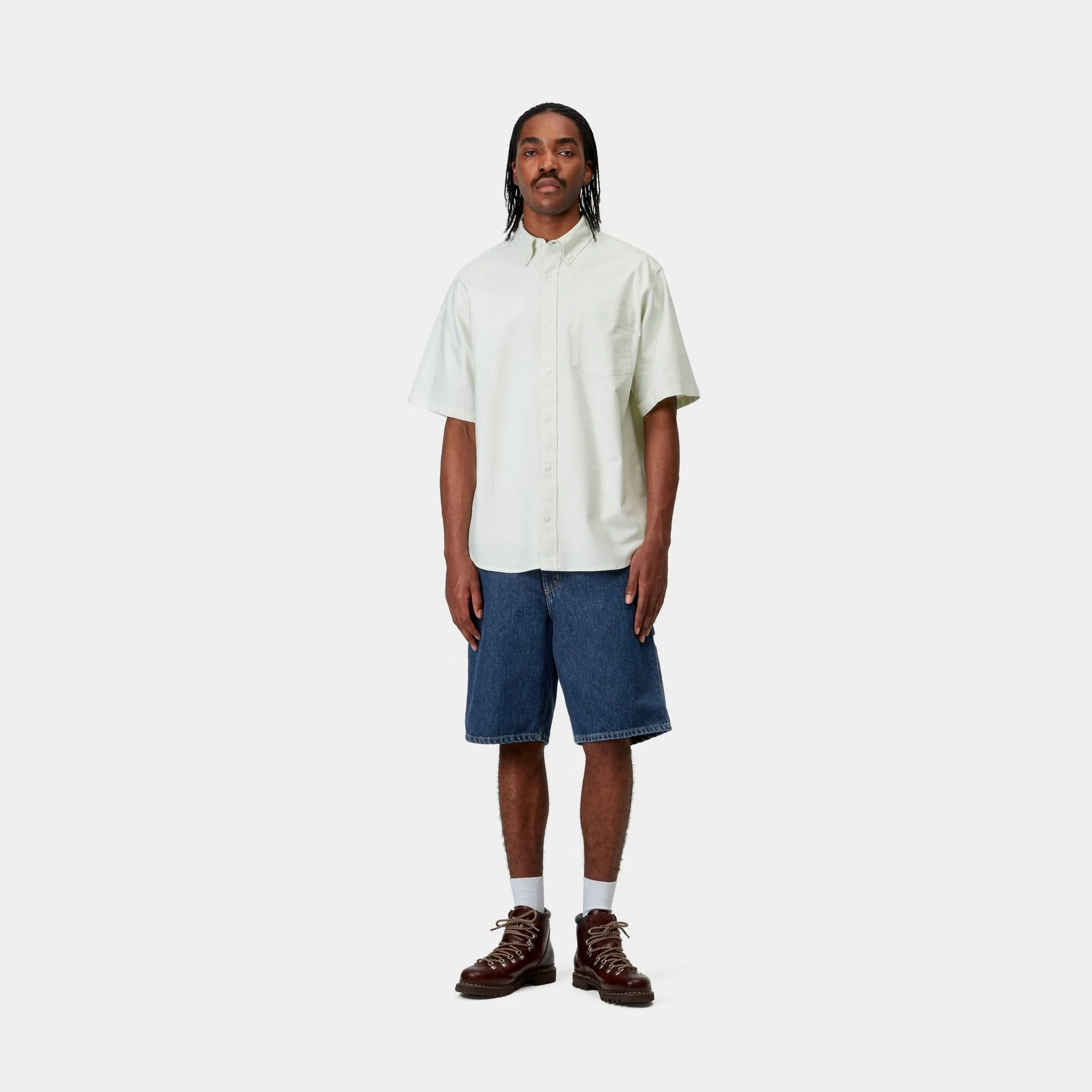 Single Knee Short - Denim | Blue (stone washed)