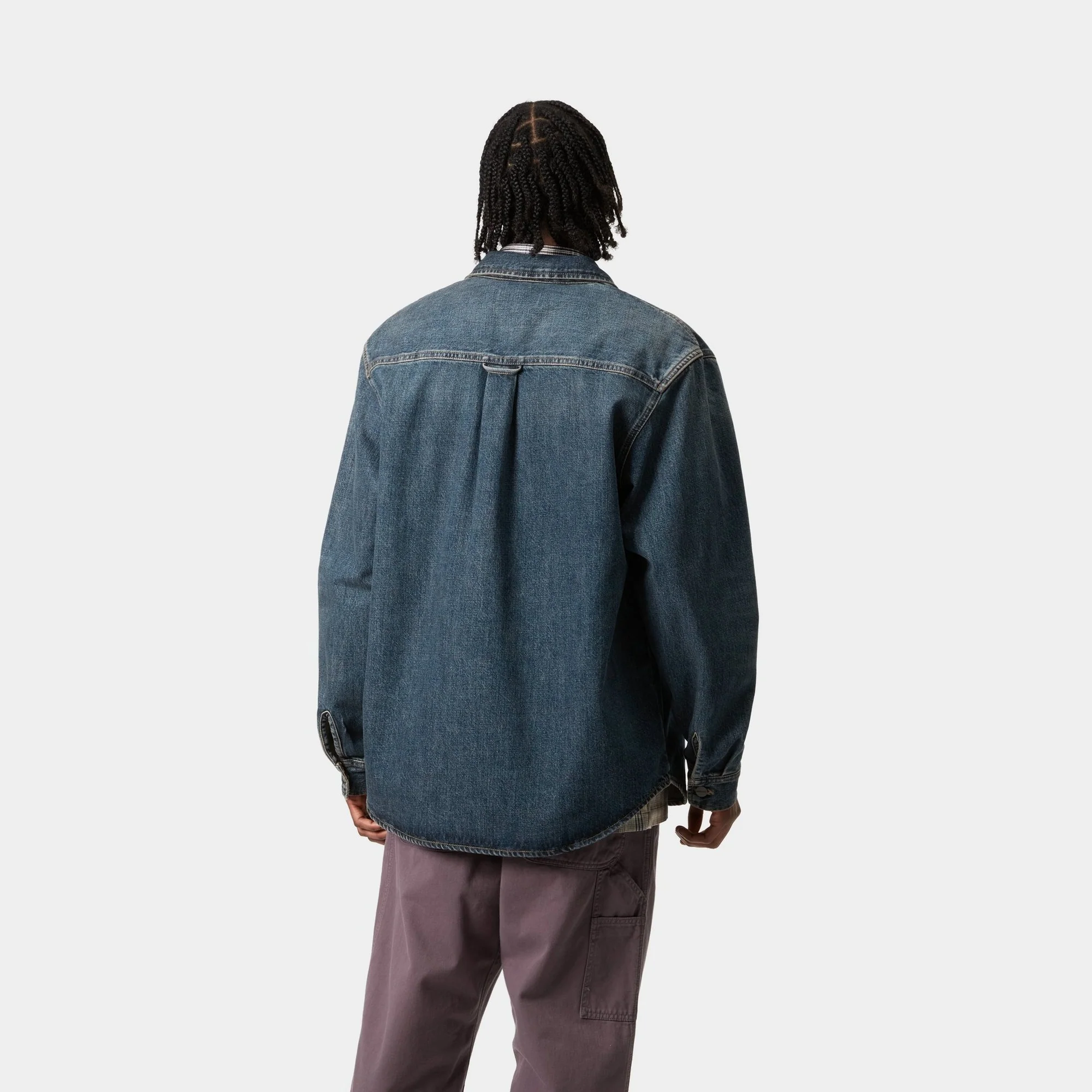 Lincoln Shirt Jacket | Blue (worn used wash)