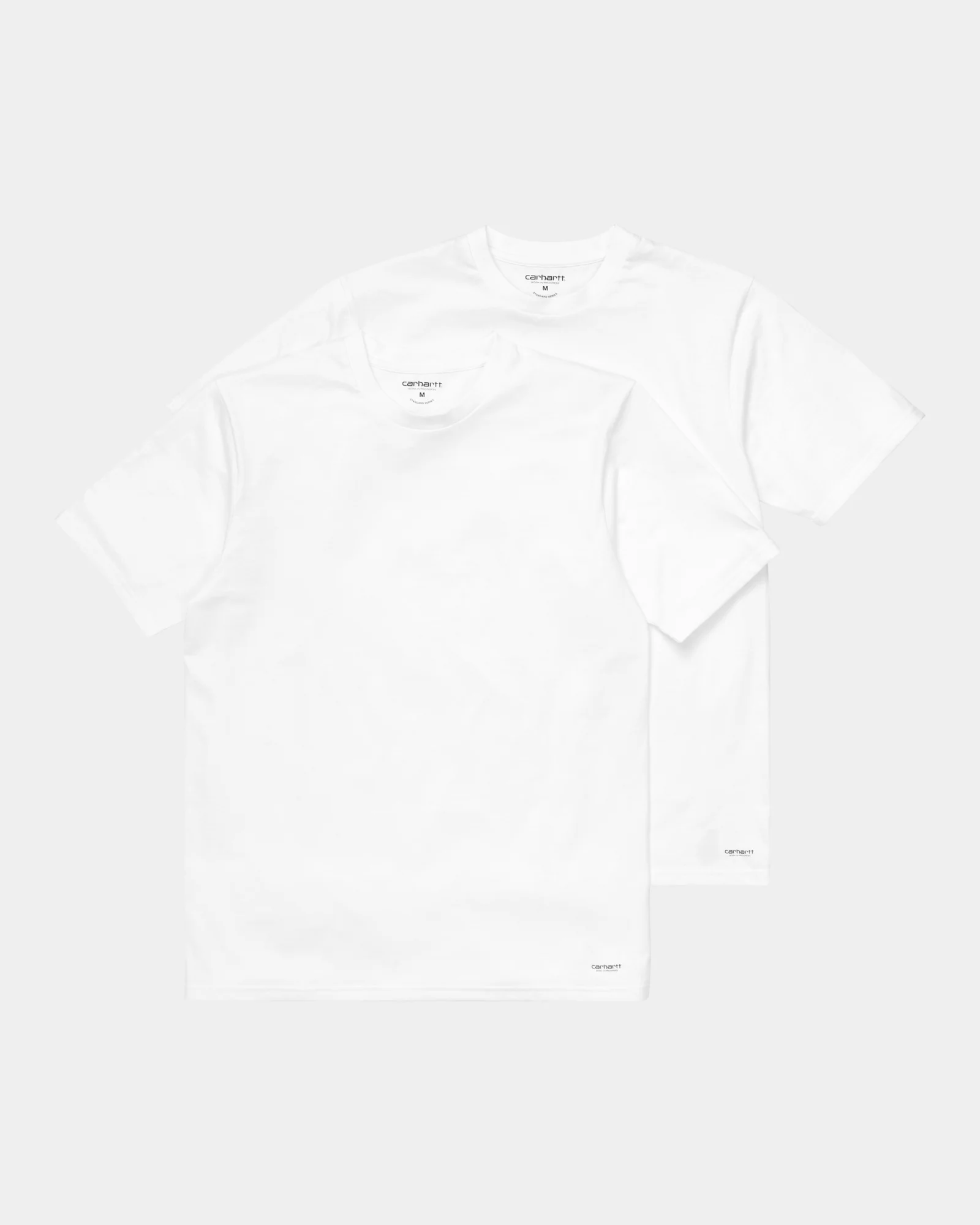 Standard Crew Neck T-Shirt (2 Pack) | White + White