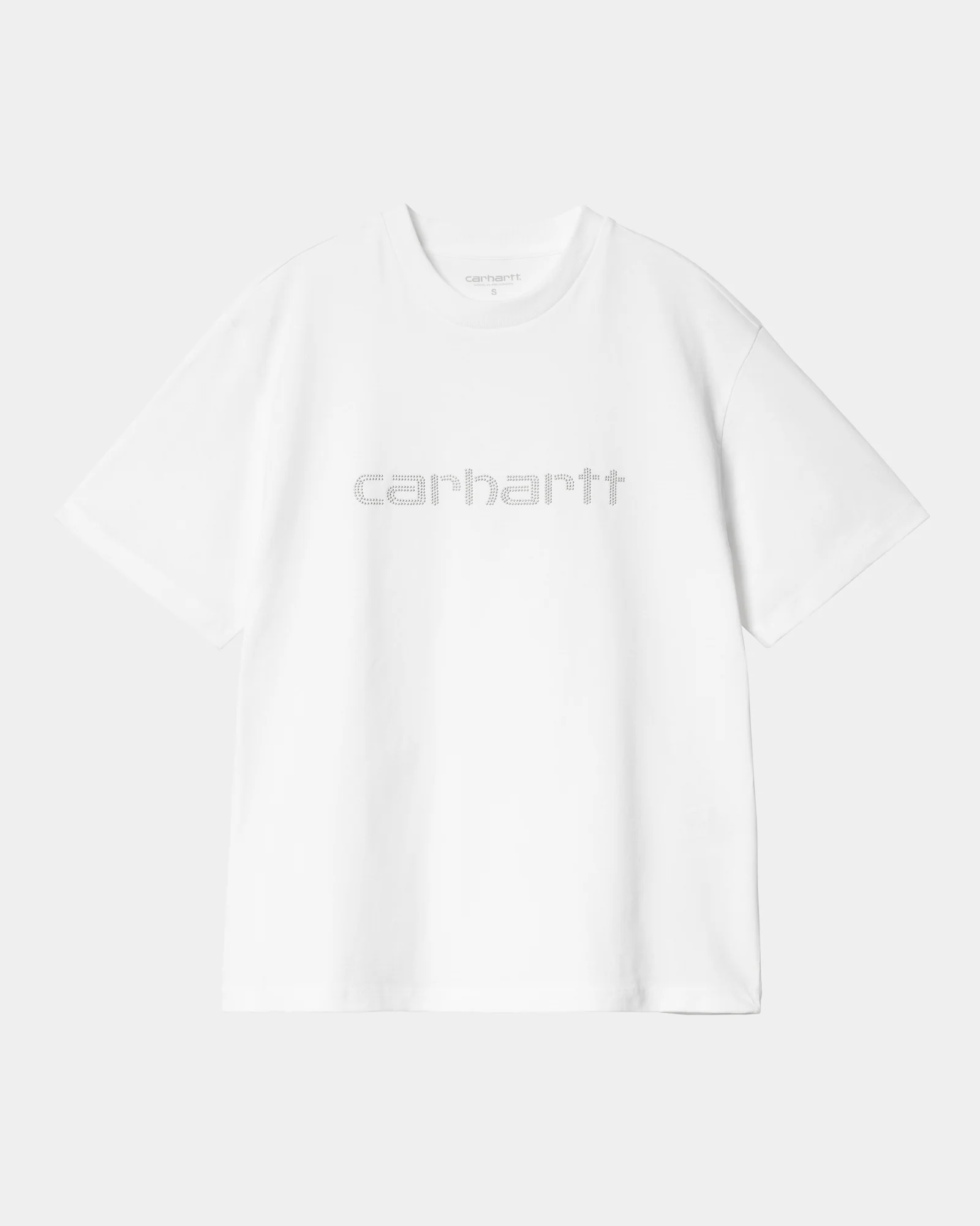 Women’s Rivet Script T-Shirt | White / Silver