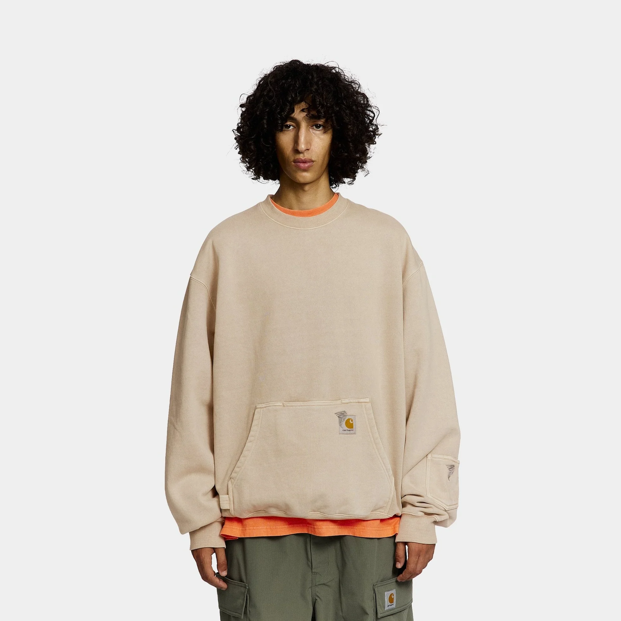 Carhartt WIP x INVINCIBLE Pigment Dyed Sweatshirt | Simply Taupe