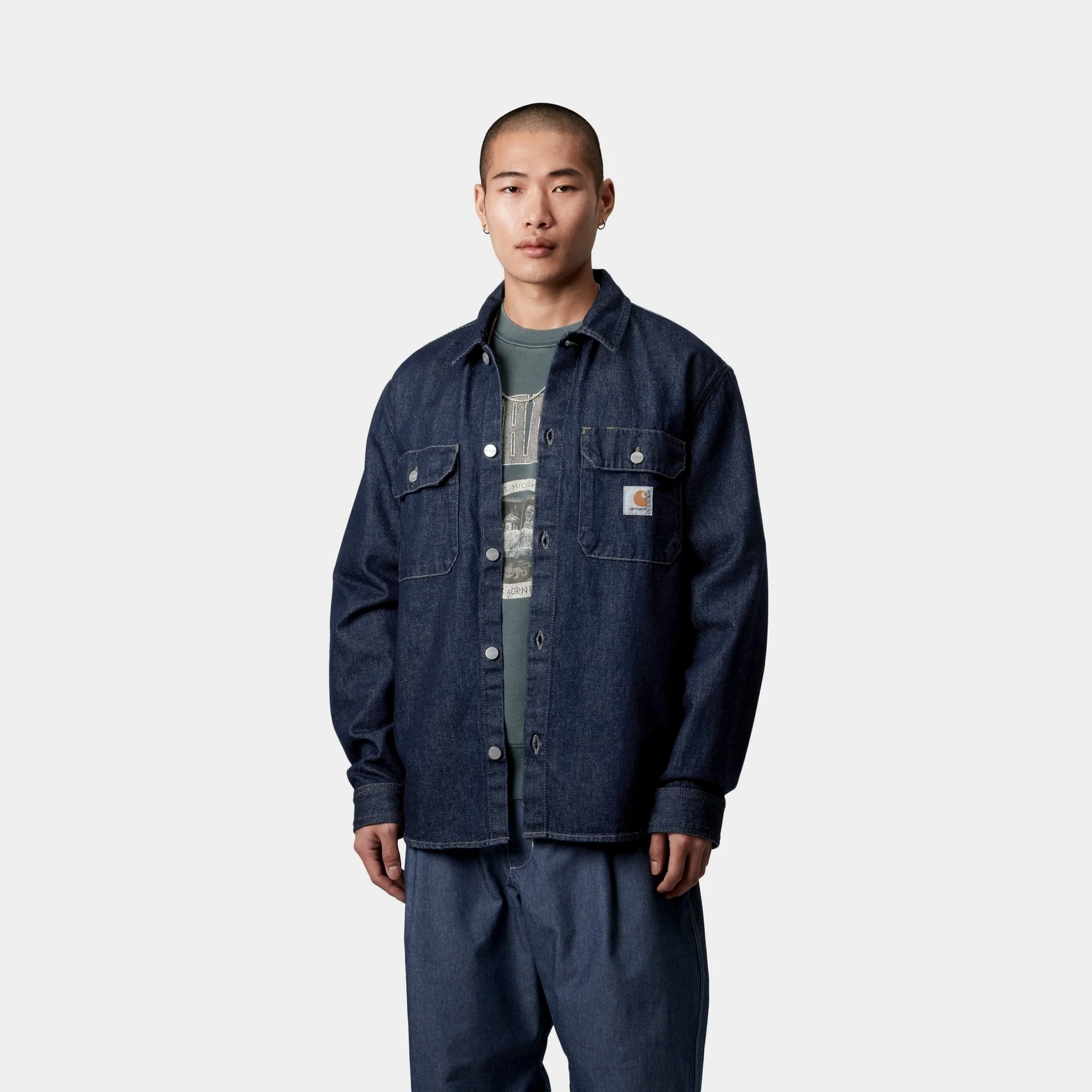 Harvey Shirt Jacket | Blue (rinsed)