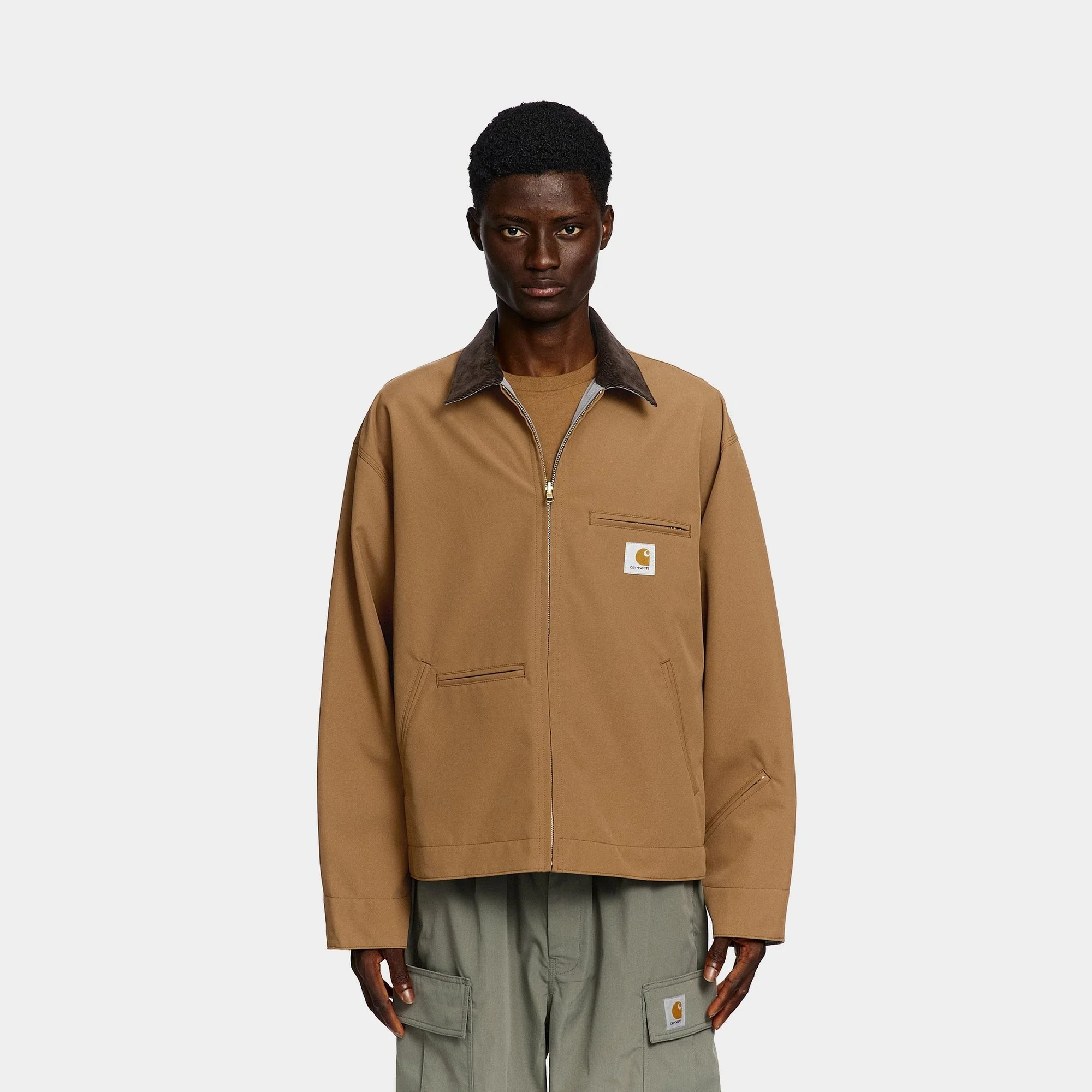 Carhartt WIP x INVINCIBLE Reversible Detroit Jacket Max | Hamilton Brown / Wolf Grey