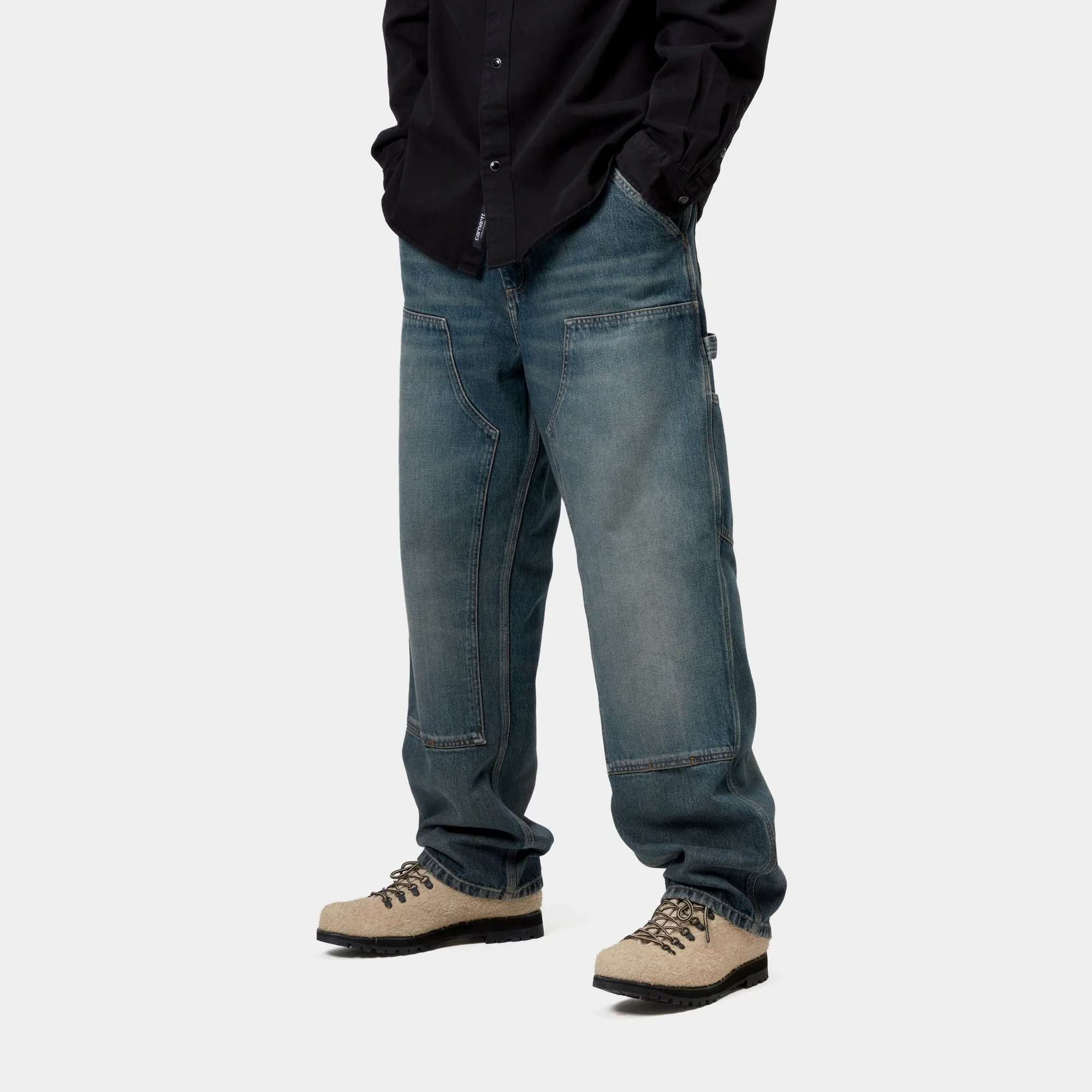 Double Knee Pant - Denim | Blue (worn used wash)