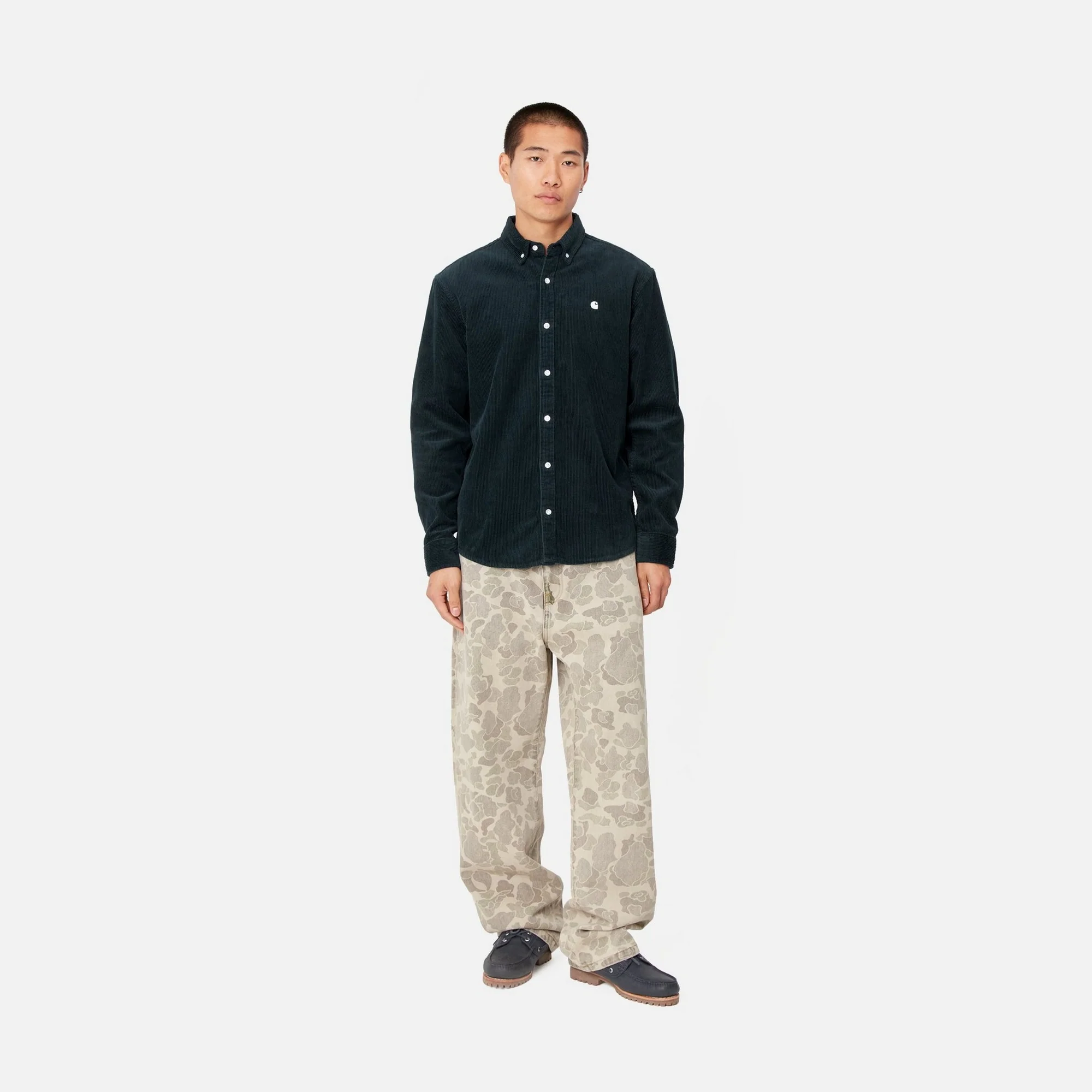 Madison Cord Shirt | Duck Blue / Wax