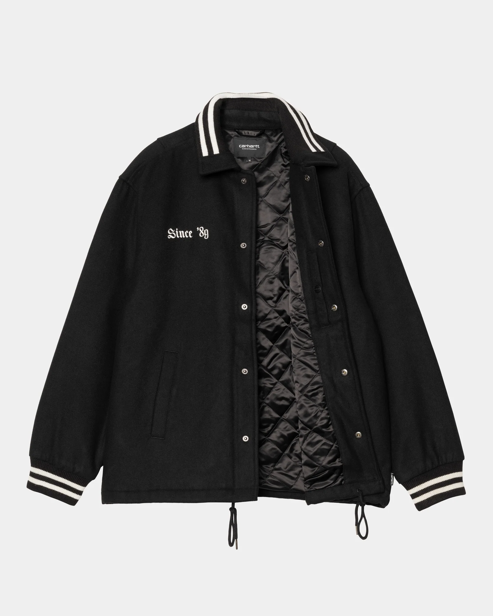Wool Coach Jacket | Black / Wax