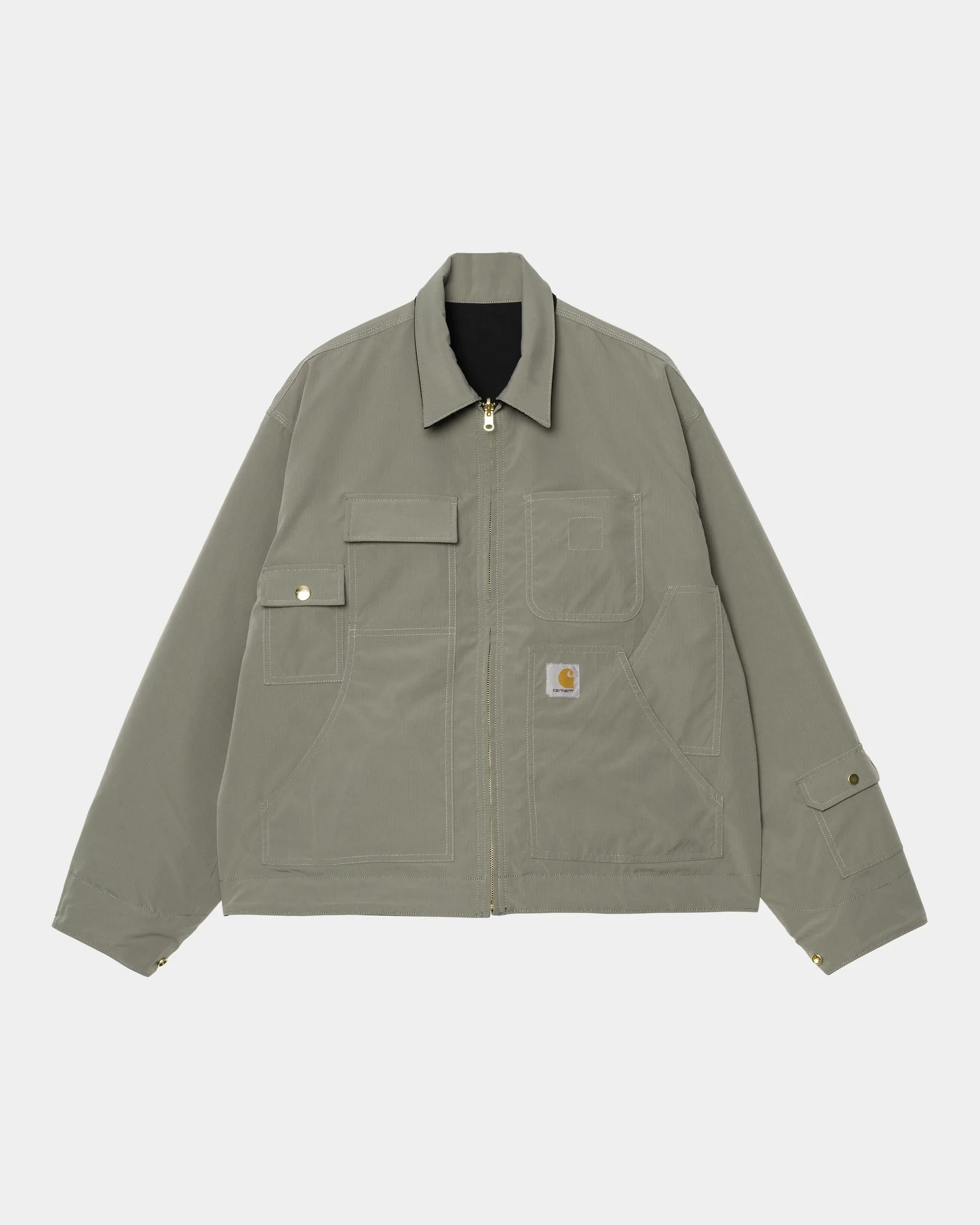 Carhartt WIP x INVINCIBLE Reversible Detroit Jacket Max | Black / Sage Green