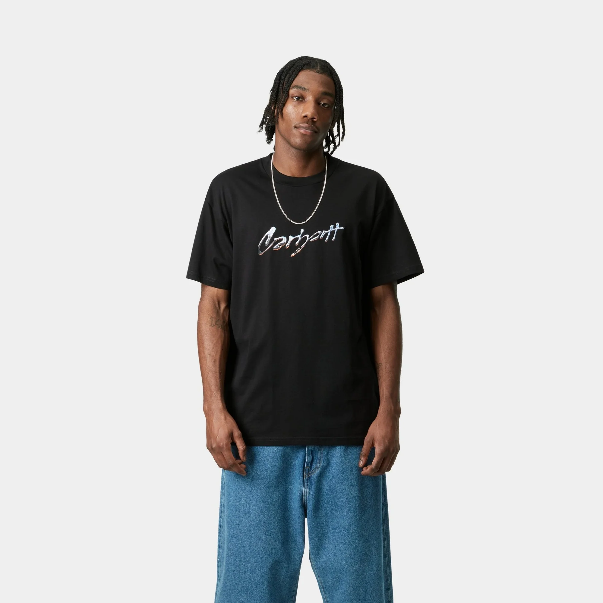 Drip Script T-Shirt | Black