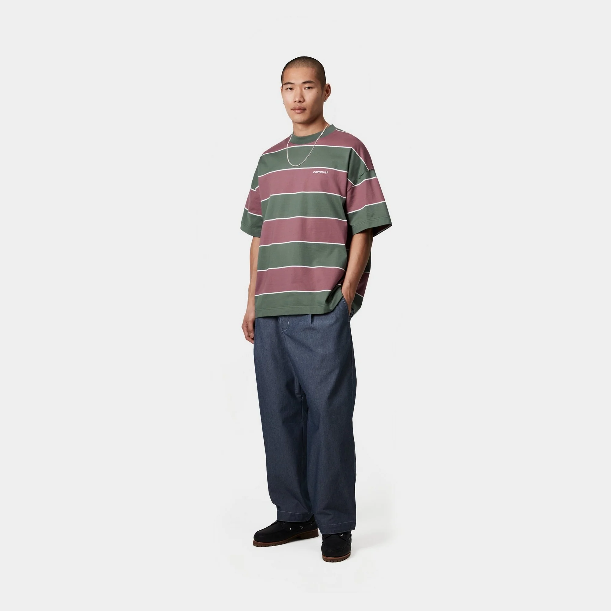 Quinby Stripe T-Shirt | Silver Pine