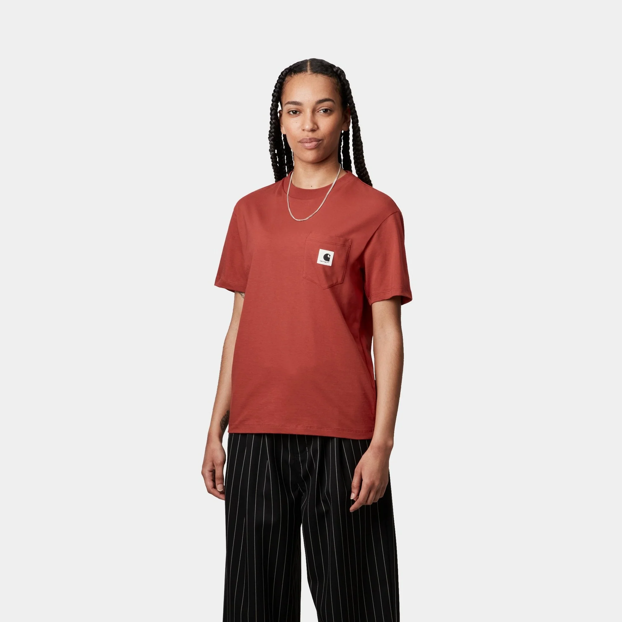 Women’s Pocket T-Shirt | Vermillion