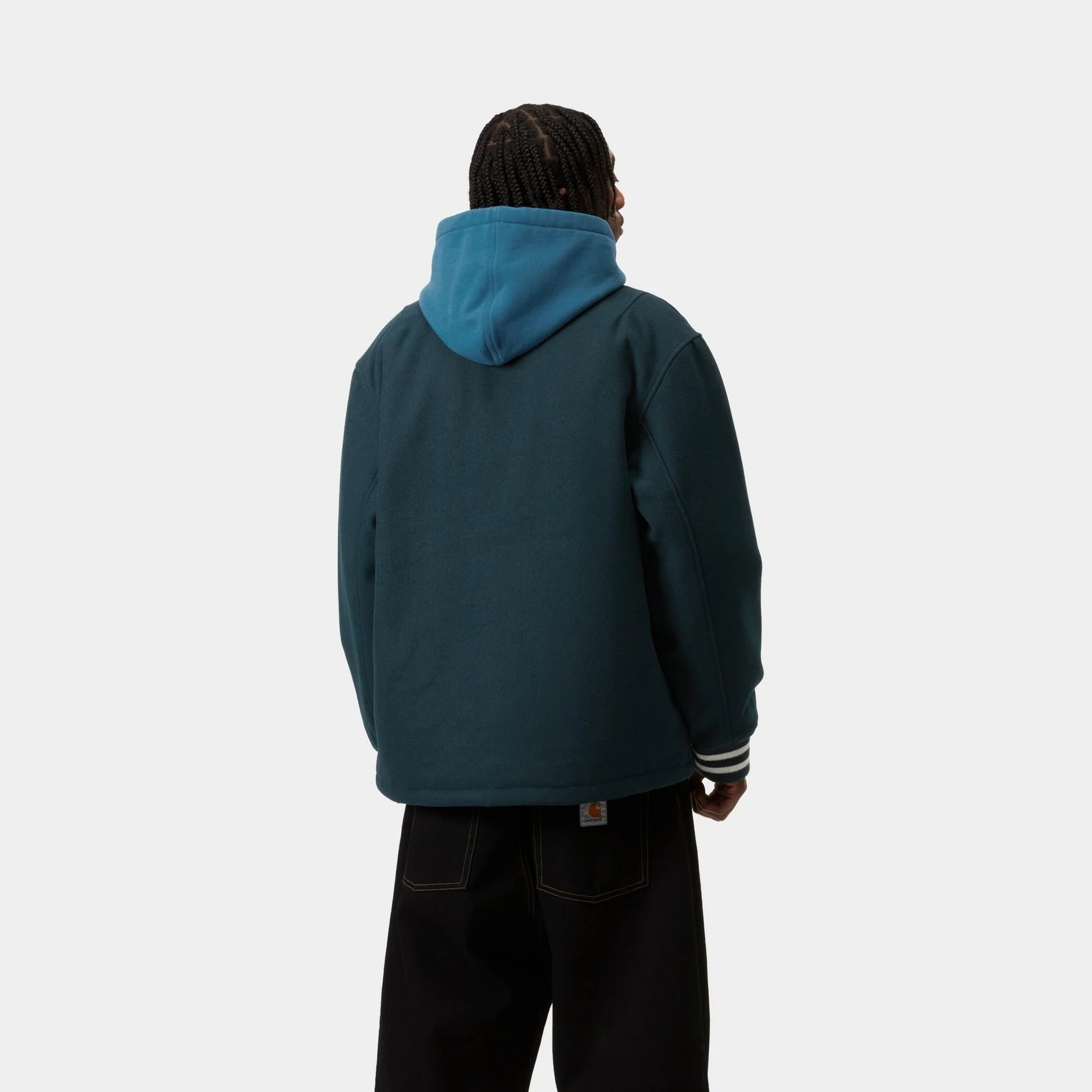 Wool Coach Jacket | Deep Lagoon / Wax