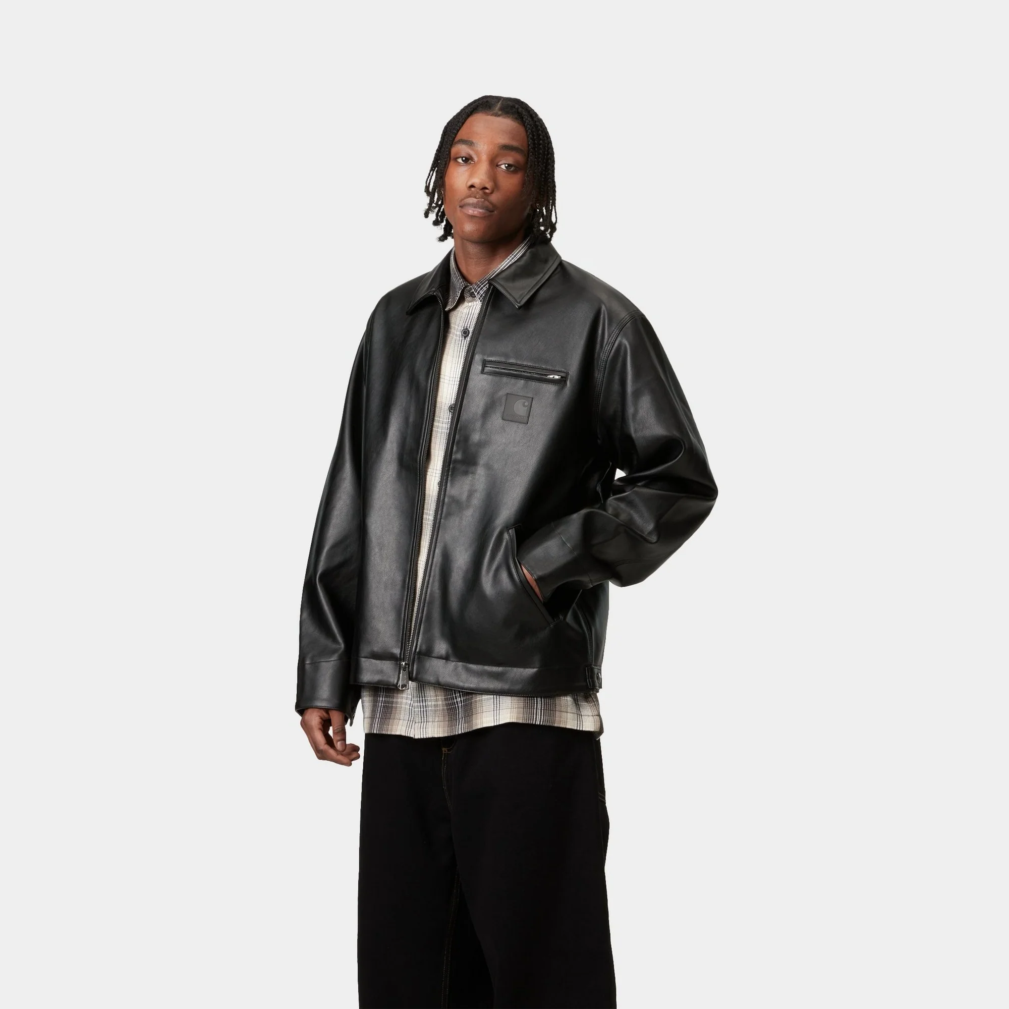 Detroit Jacket - PU Leather | Black