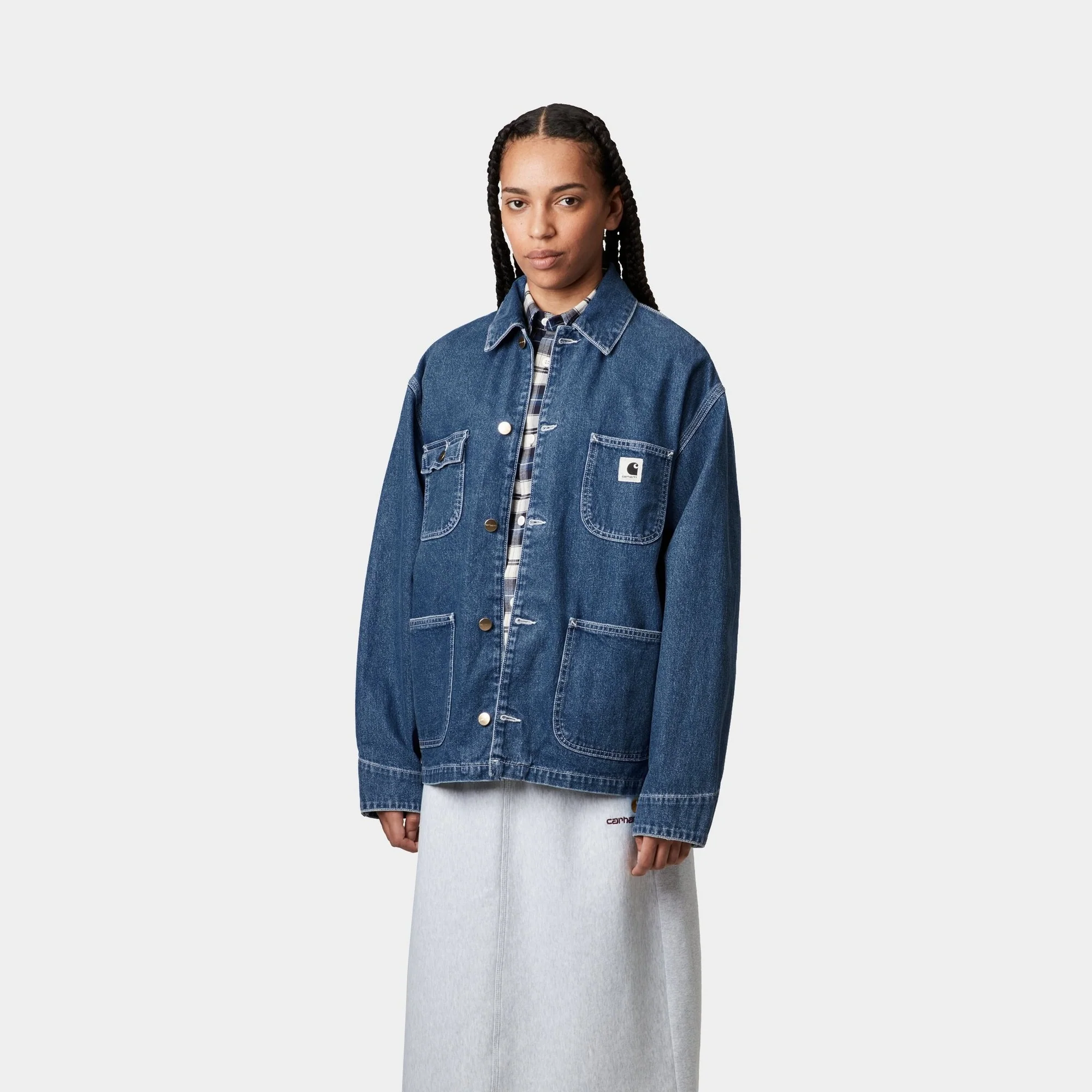 Women's OG Michigan Coat (Spring) - Denim | Blue (stone washed)