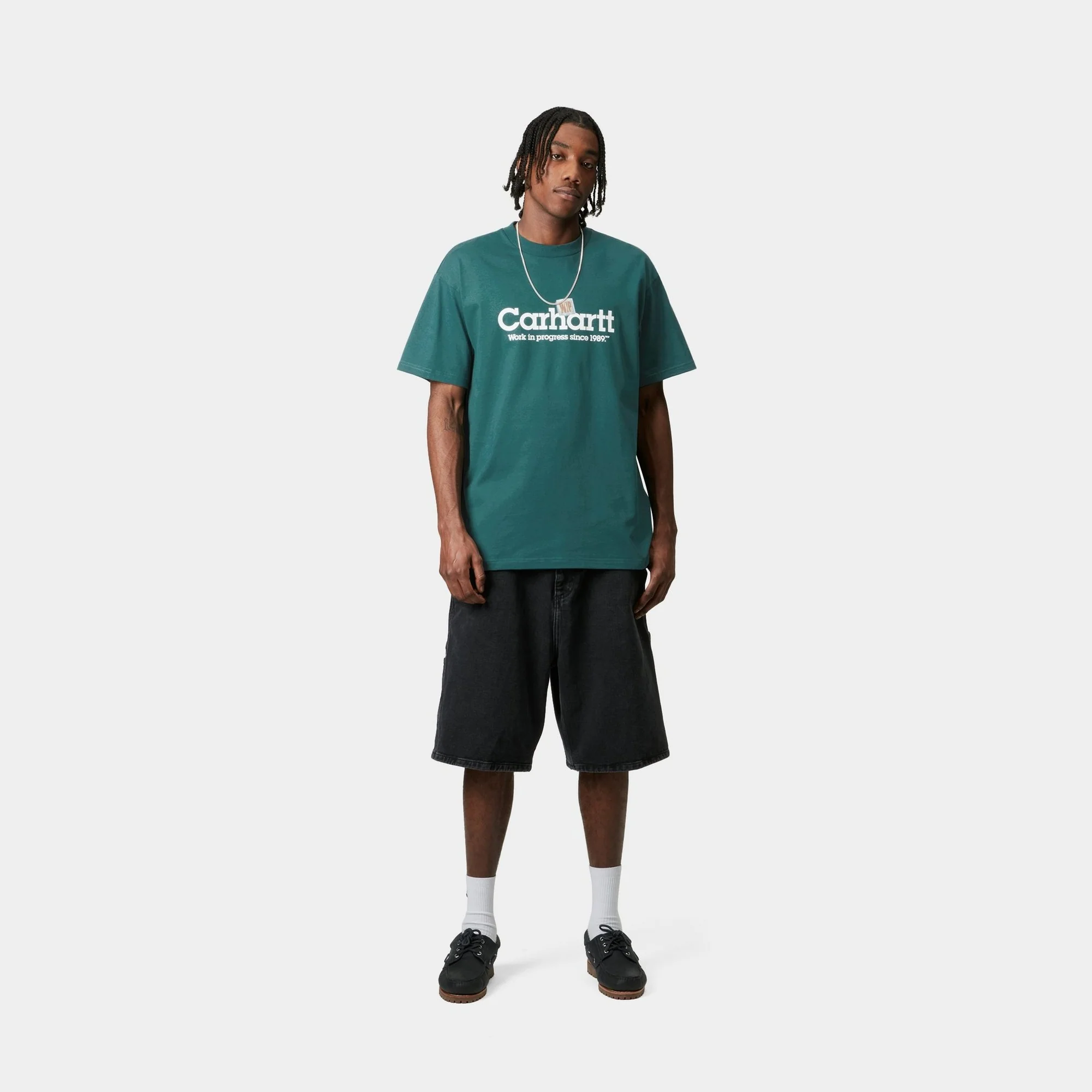 Label Script T-Shirt | Malachite