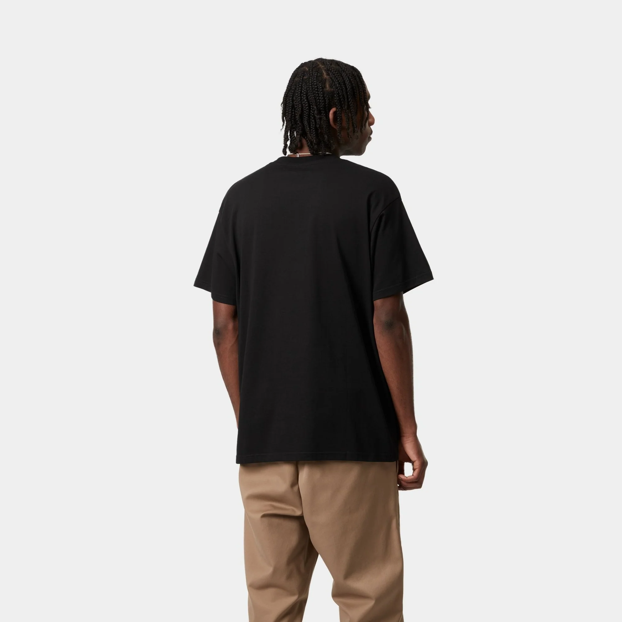 Script Embroidery T-Shirt | Black