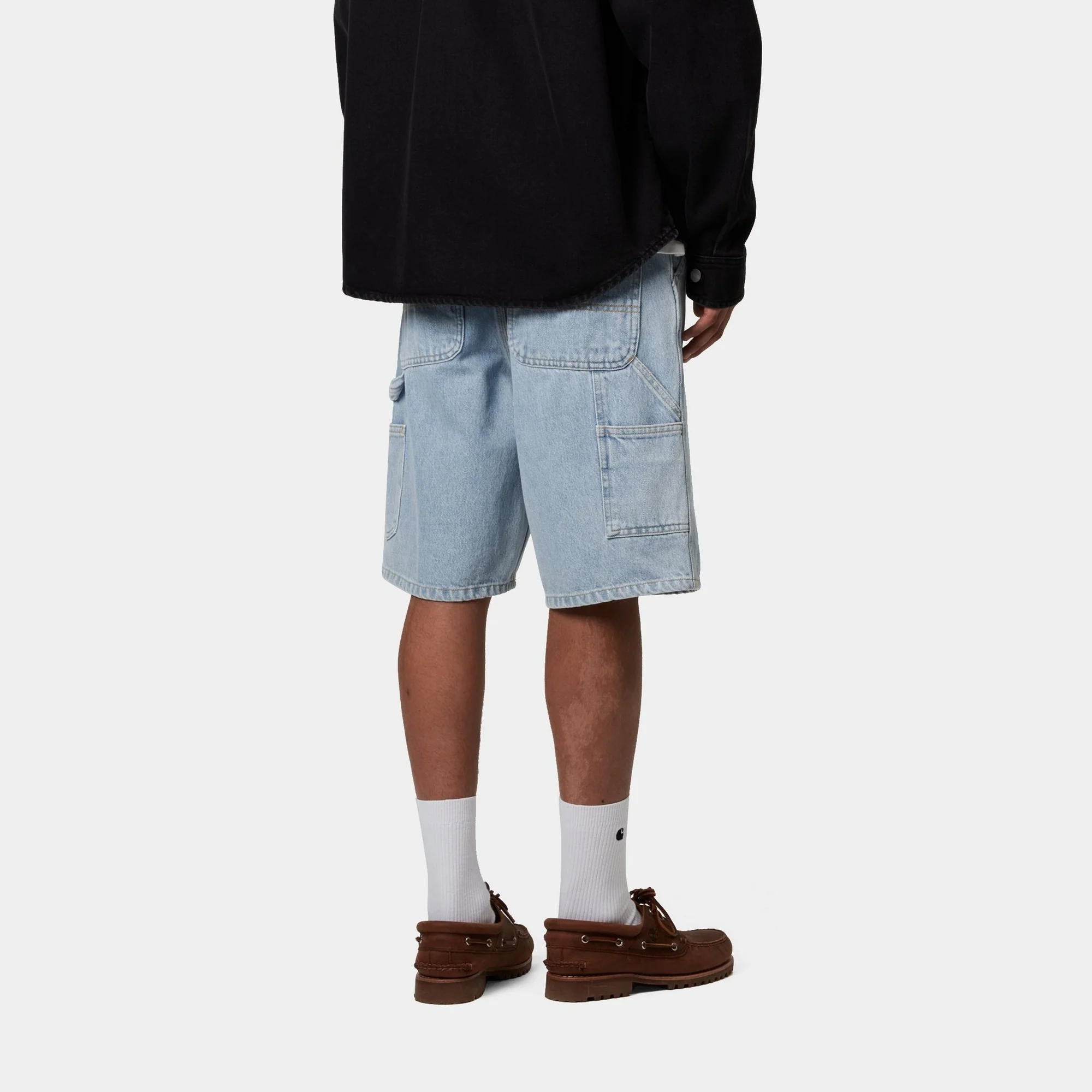 Single Knee Short - Denim | Blue (heavy stone bleached)