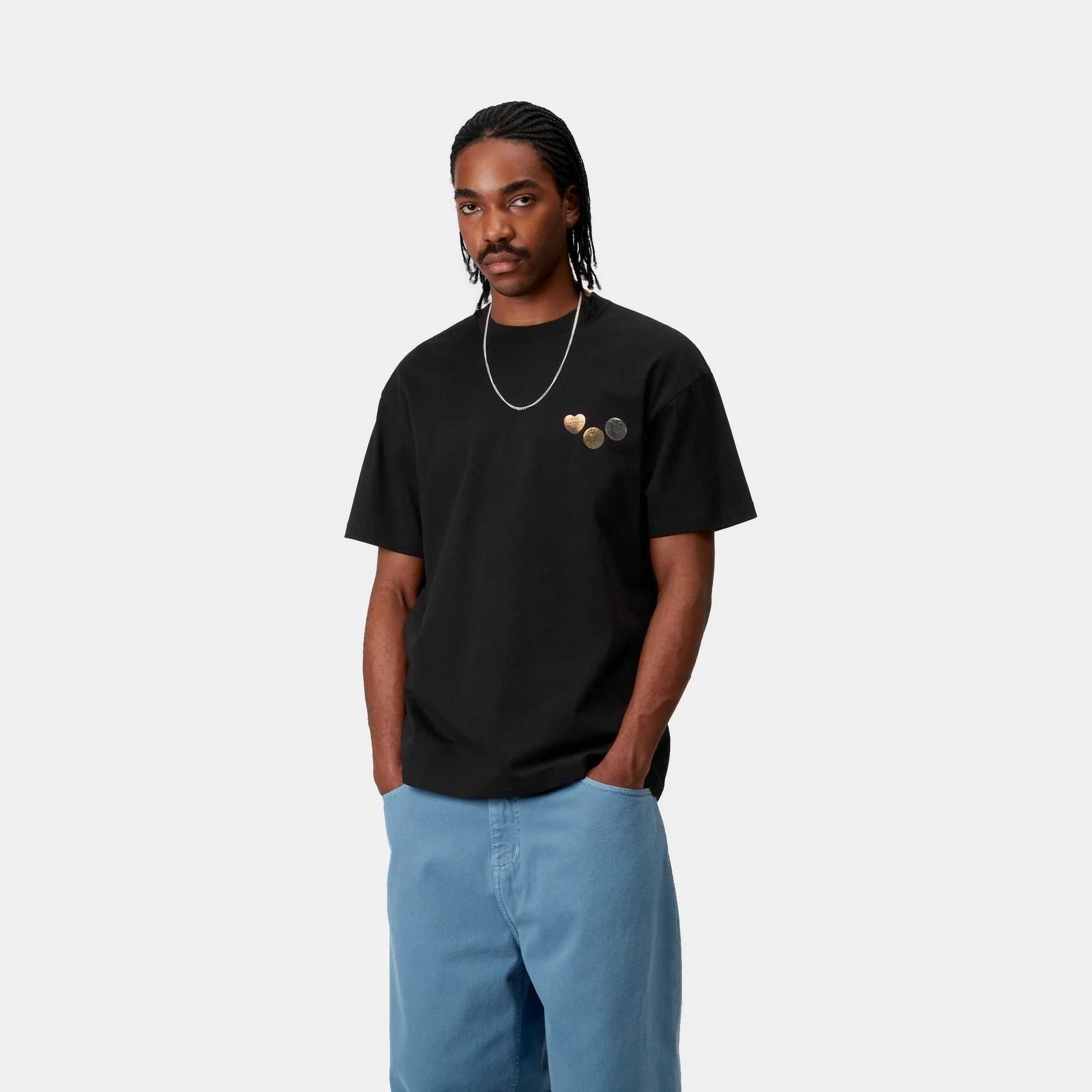 Button T-Shirt | Black