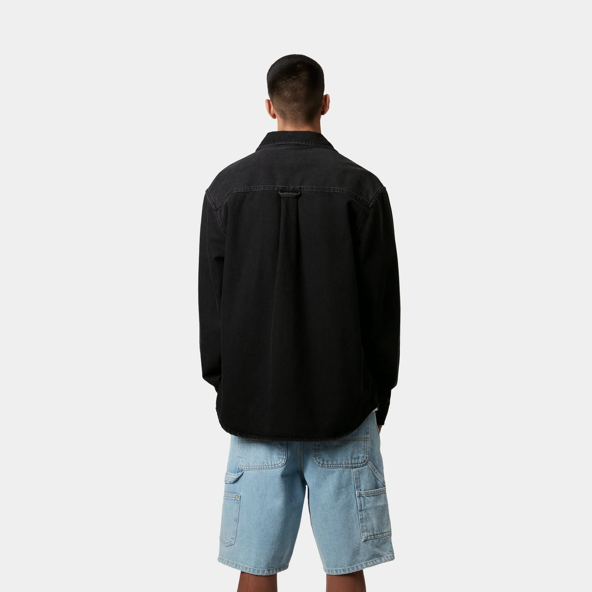 Harvey Shirt Jacket | Black (dark used wash)