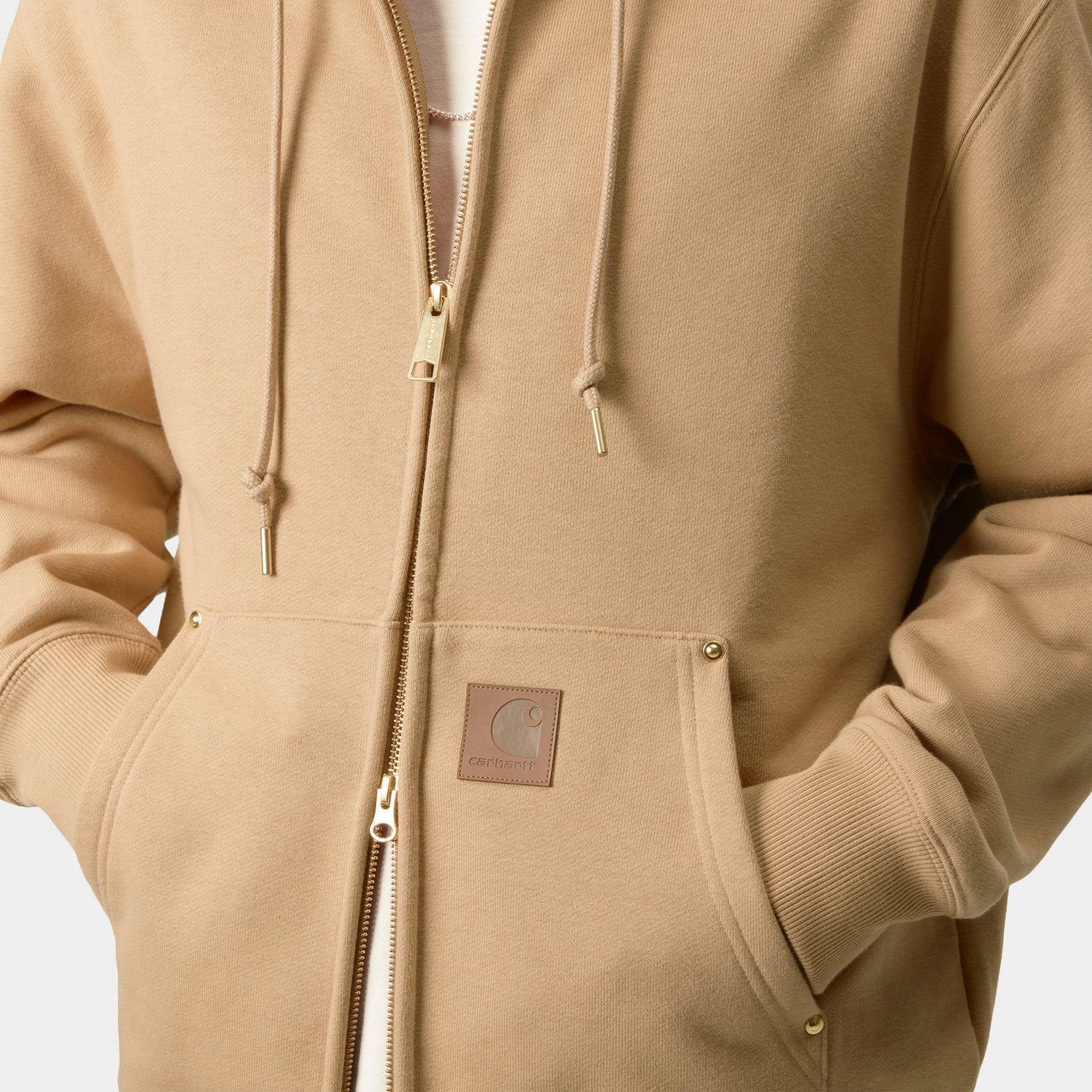 Hooded Eldon Sweatshirt Jacket | Dusty Hamilton Brown