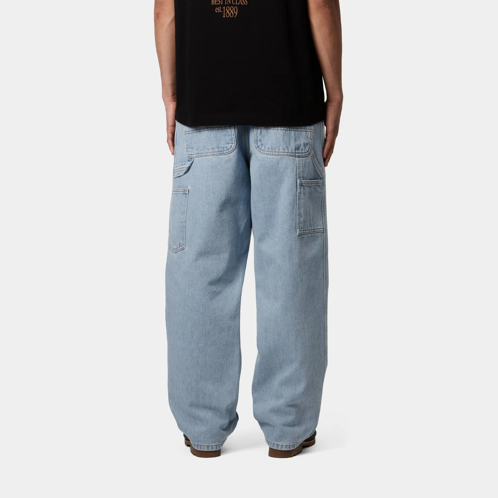 Single Knee Pant - Denim | Blue (heavy stone bleached)