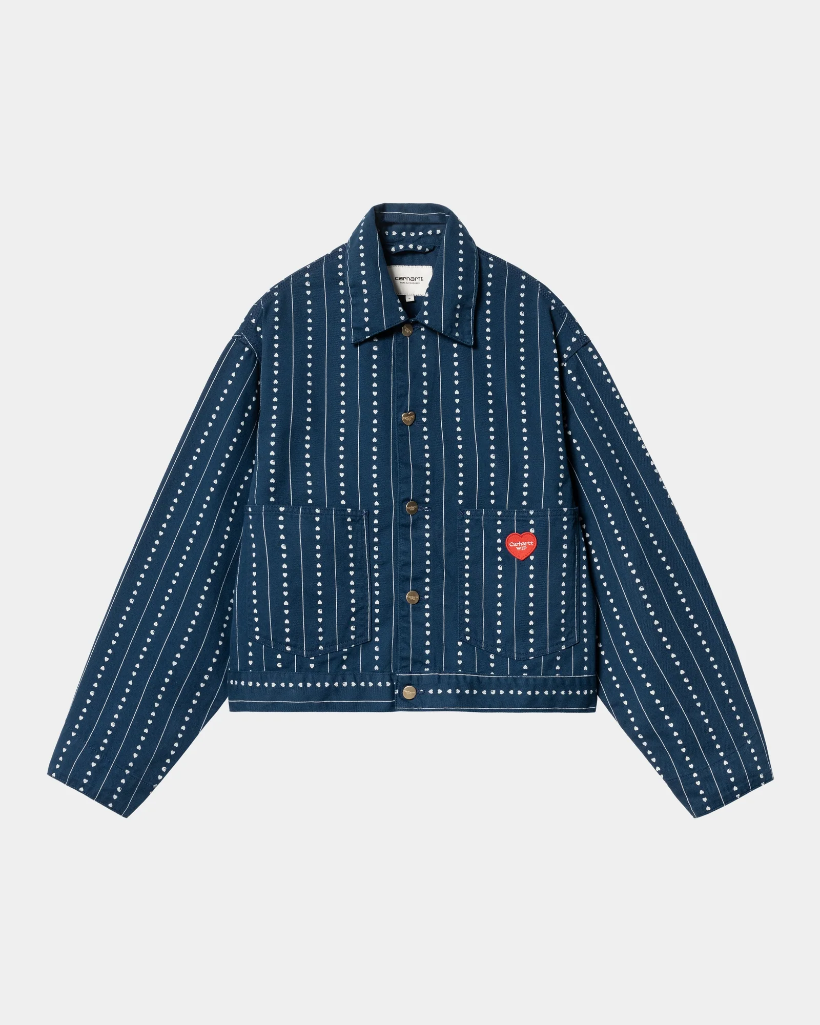 Women’s Drewe Jacket | Ink / Natural Heart C Pinstripe