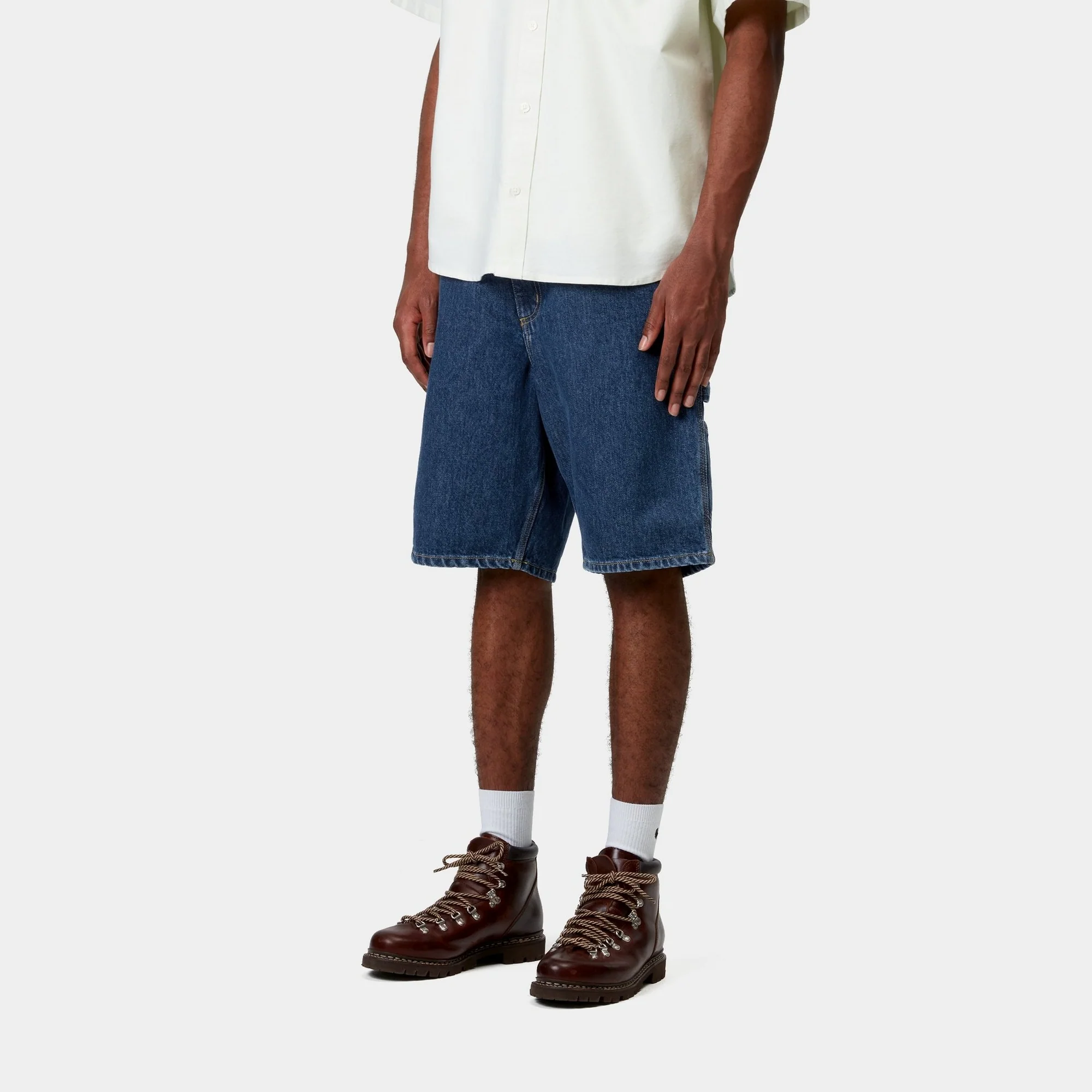 Single Knee Short - Denim | Blue (stone washed)