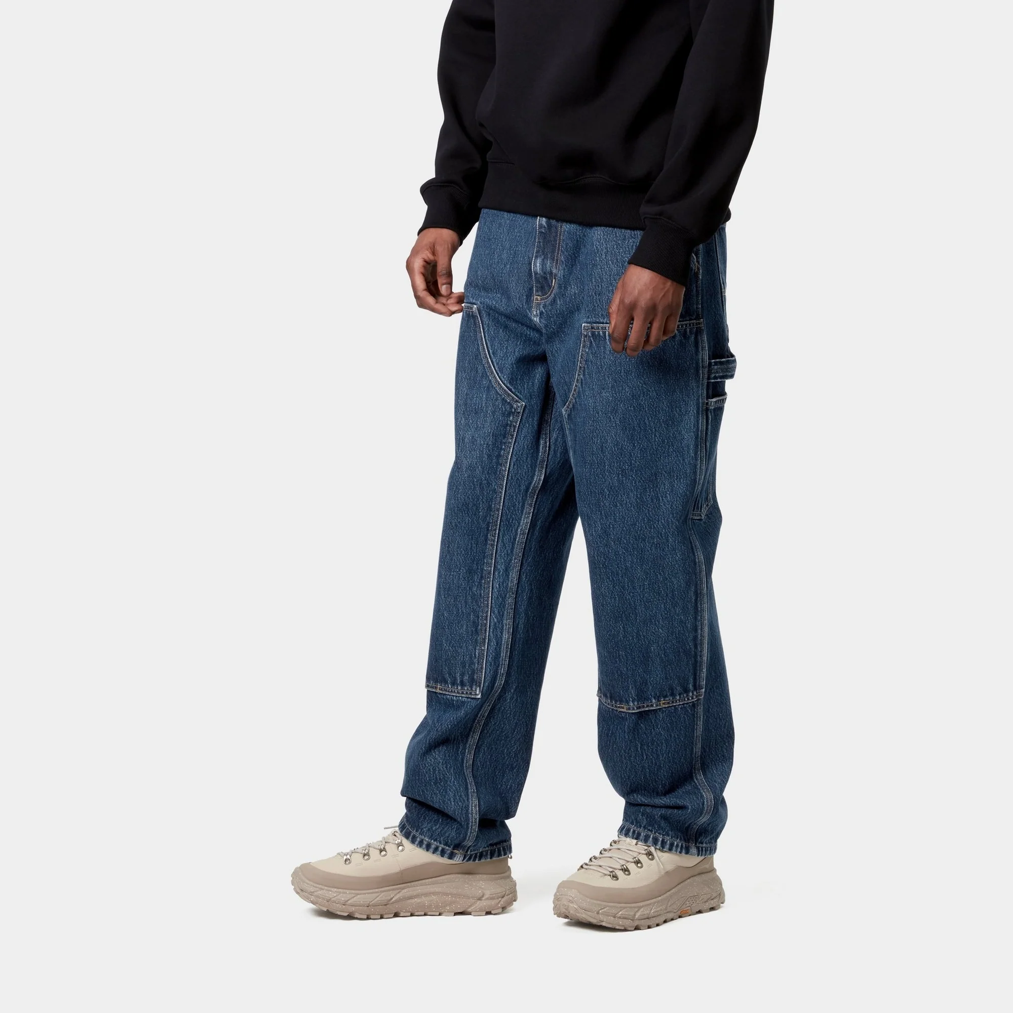 Double Knee Pant - Denim | Blue (stone washed)