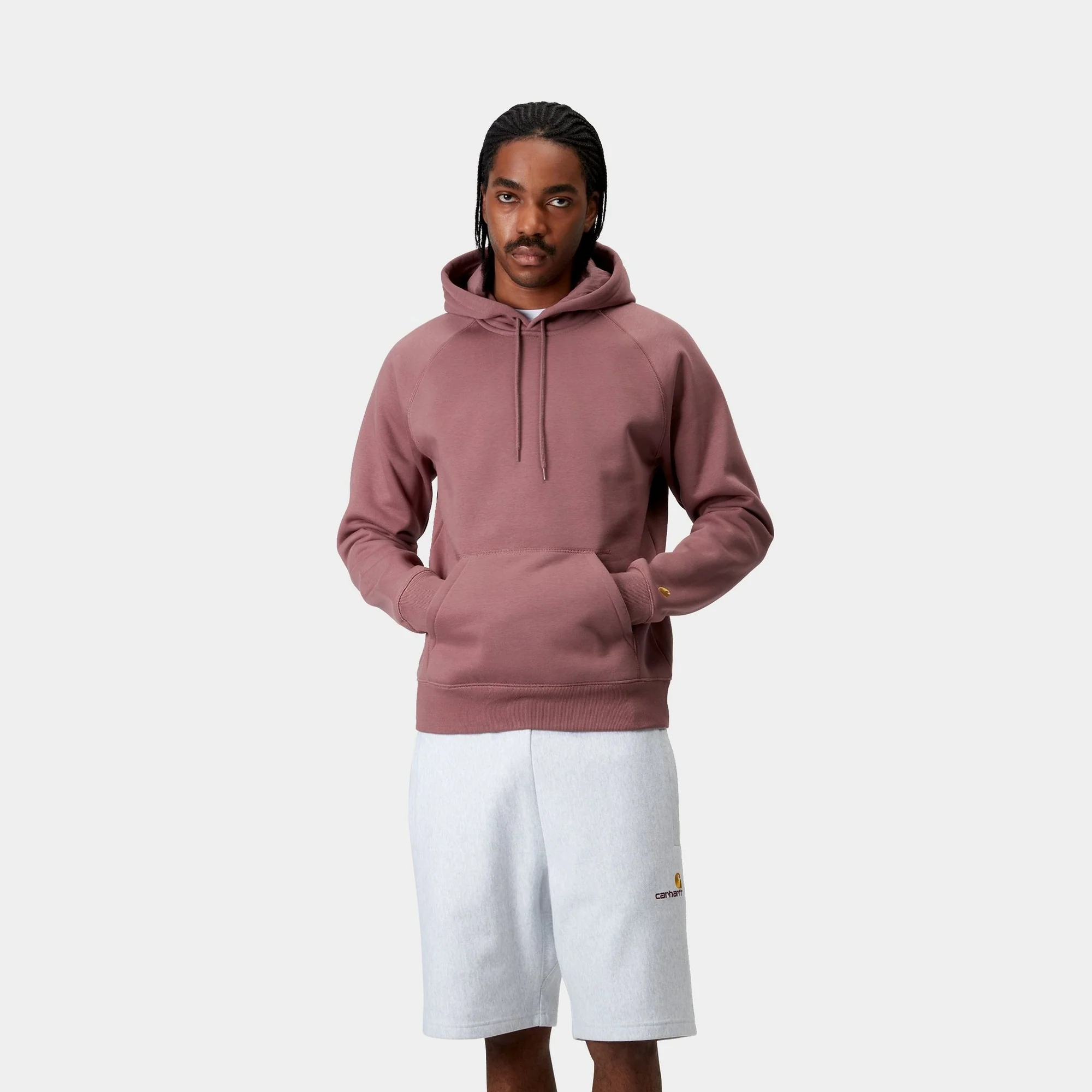 Hooded Chase Sweatshirt | Dusky Pink