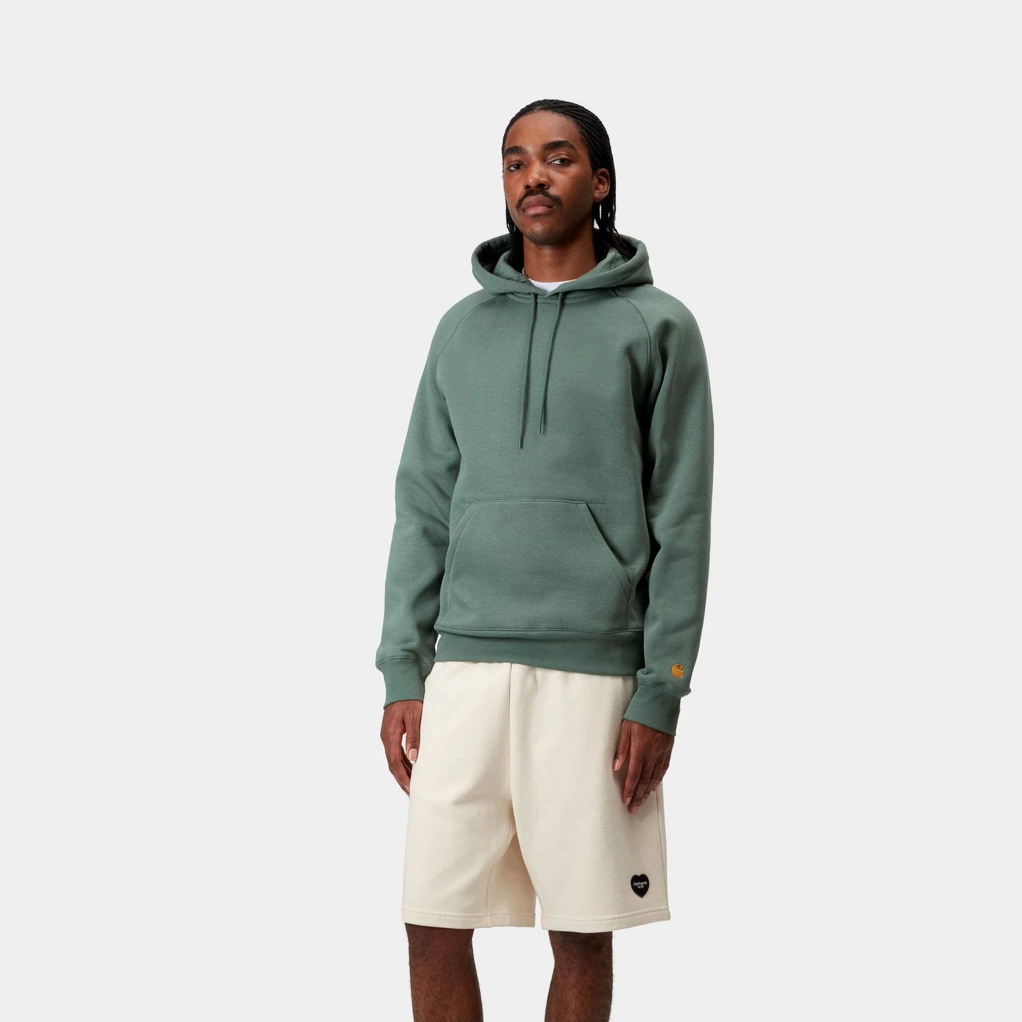 Hooded Chase Sweatshirt | Silver Pine