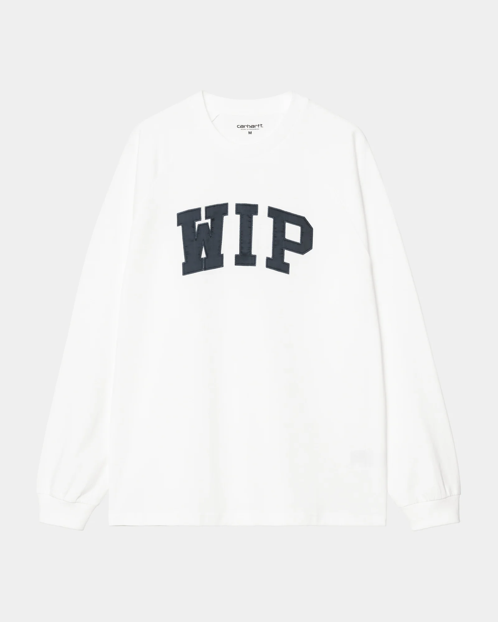 WIP Long Sleeve T-Shirt | White / Dusky Blue