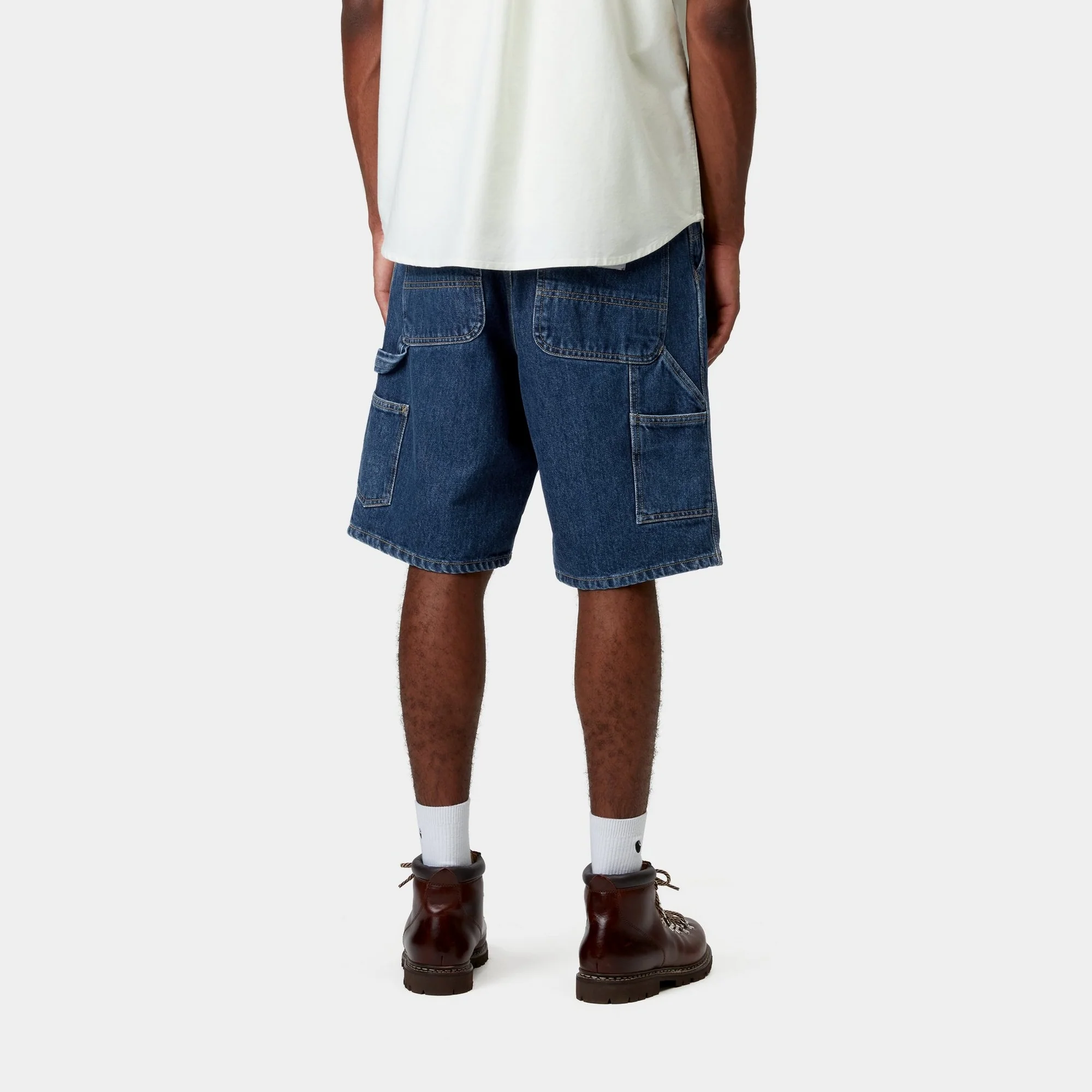 Single Knee Short - Denim | Blue (stone washed)